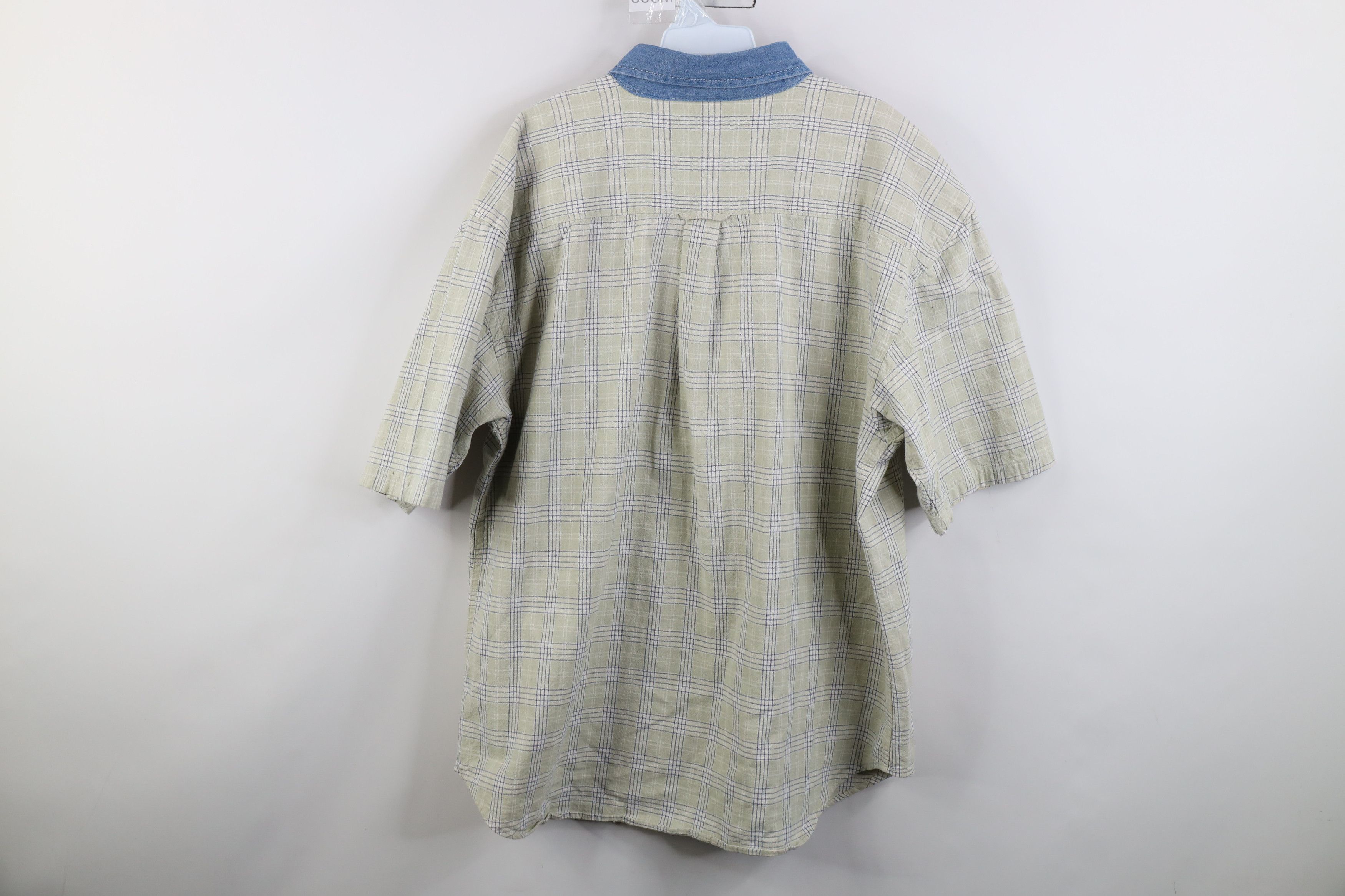 Vintage Vintage 90s Streetwear Blend Denim Collar Button Down Shirt Size US XL / EU 56 / 4 - 12 Thumbnail