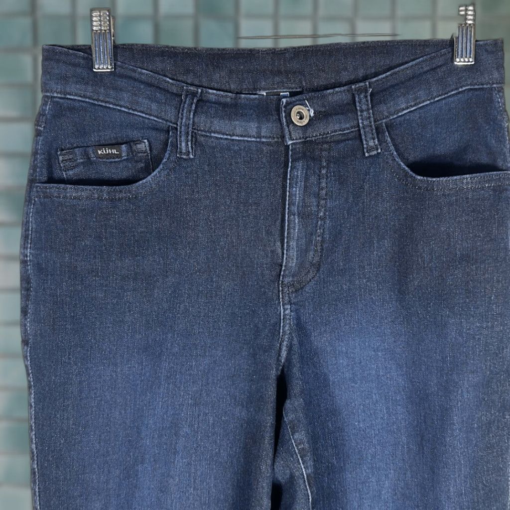 Denime Kuhl Womens Kontour Flex Denim Straight Jeans Pants Hiking 8 Short Style 6385 Size 30" / US 8 / IT 44 - 1 Thumbnail