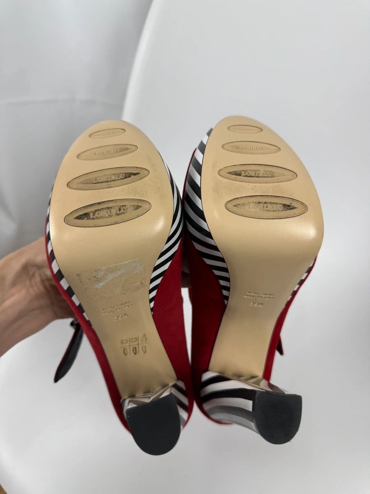 Other Loriblu Italy Suede Sandals Heels size 39.5 Size US 9.5 / IT 39.5 - 7 Thumbnail