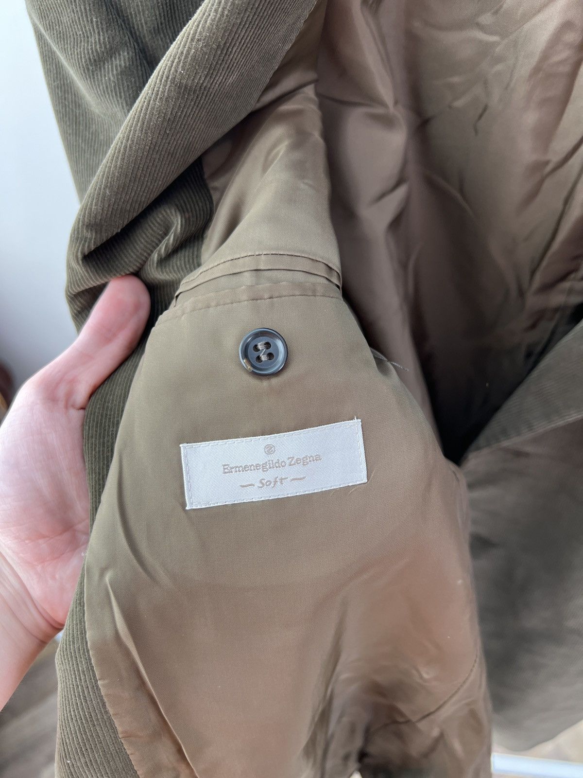 Ermenegildo Zegna Vintage Ermenegildo Zegna Fabric x Mientus Corduroy Blazer Size 54R - 10 Thumbnail