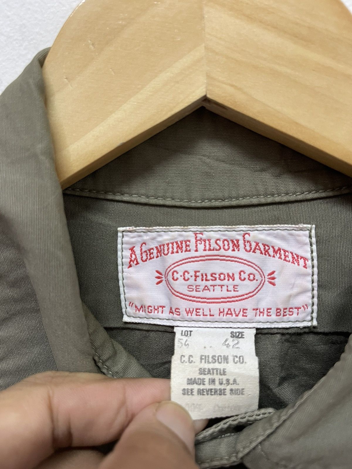 Filson VINTAGE GENUINE FILSON GARMENT SHIRT MADE IN USA Size US L / EU 52-54 / 3 - 4 Thumbnail
