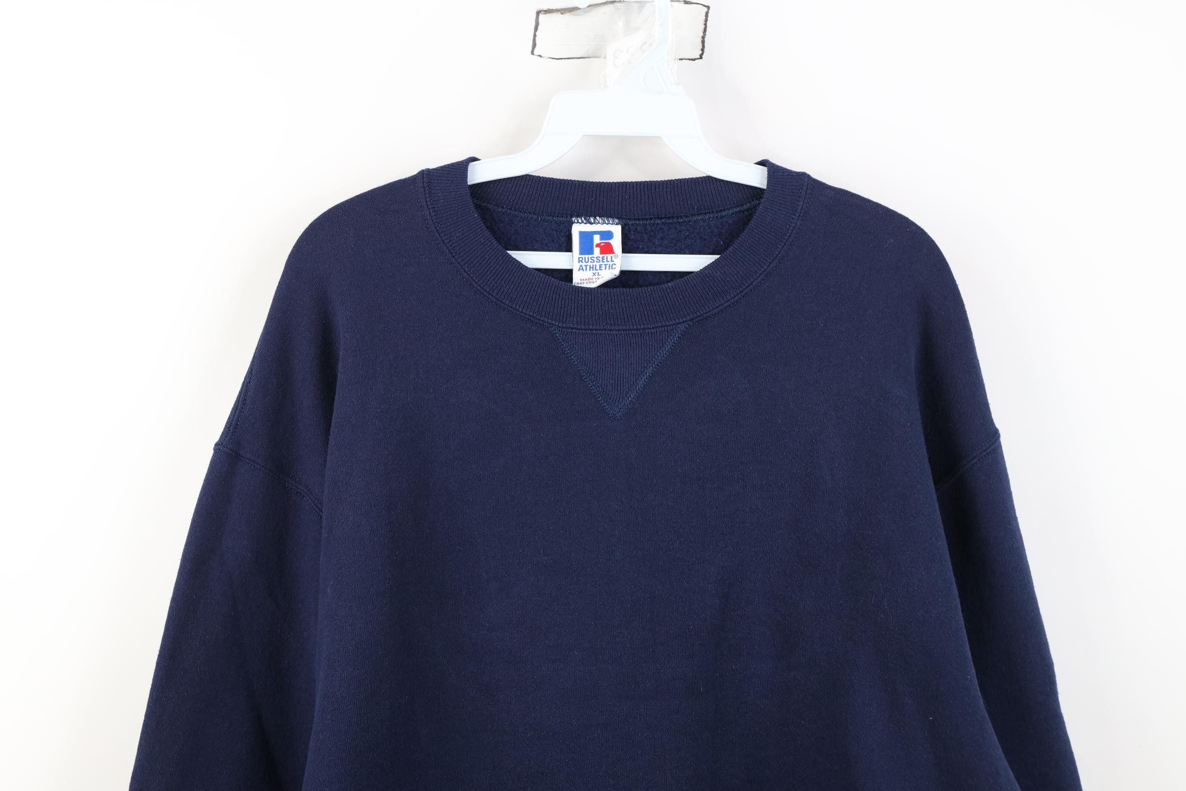 Russell Athletic Vintage 90s Russell Athletic Crewneck Sweatshirt Blue USA Size US XL / EU 56 / 4 - 2 Thumbnail