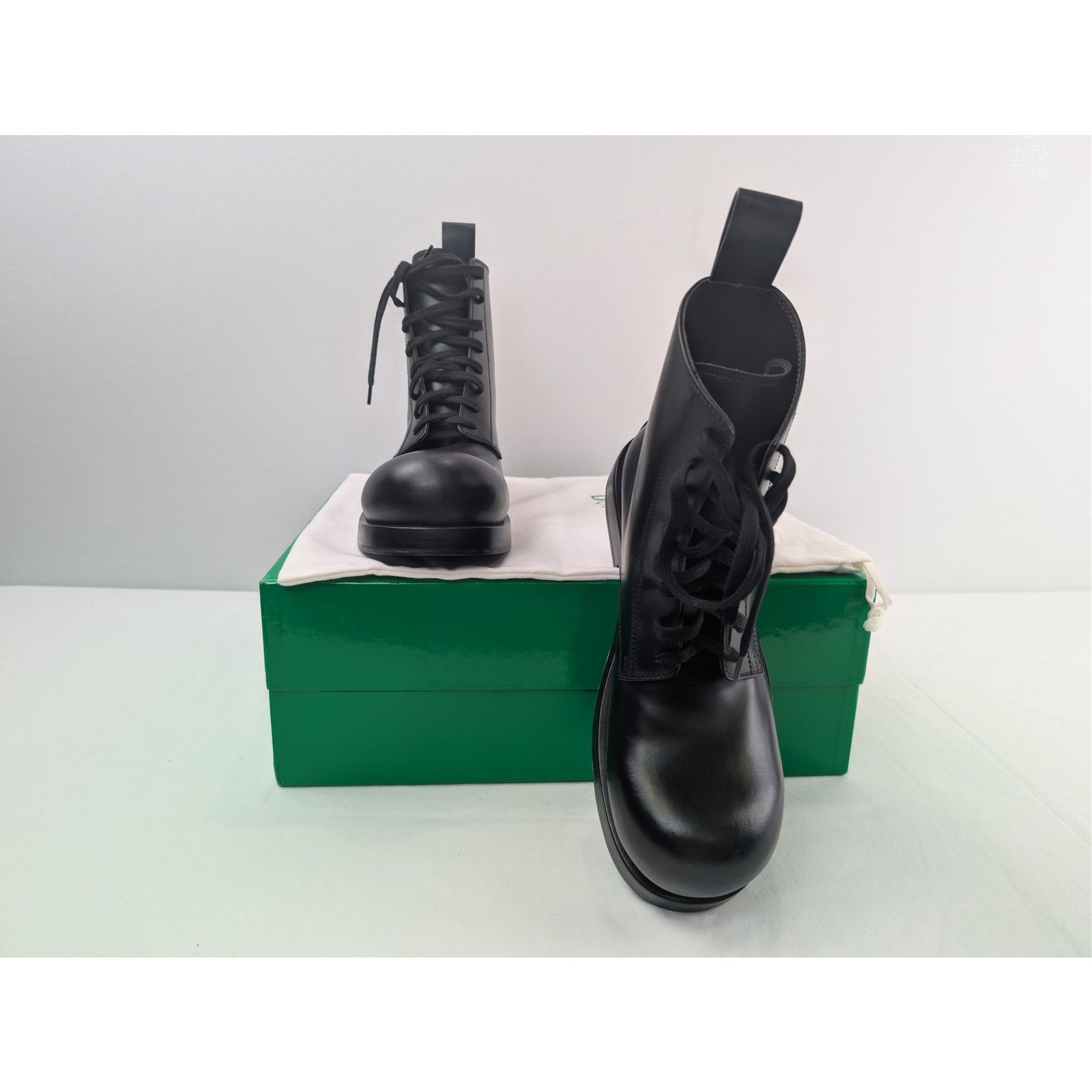 Bottega Veneta o1rshd1 Tokyo Brush Calf Rubber Ankle Boots in Black Size US 10 / EU 43 - 15 Thumbnail