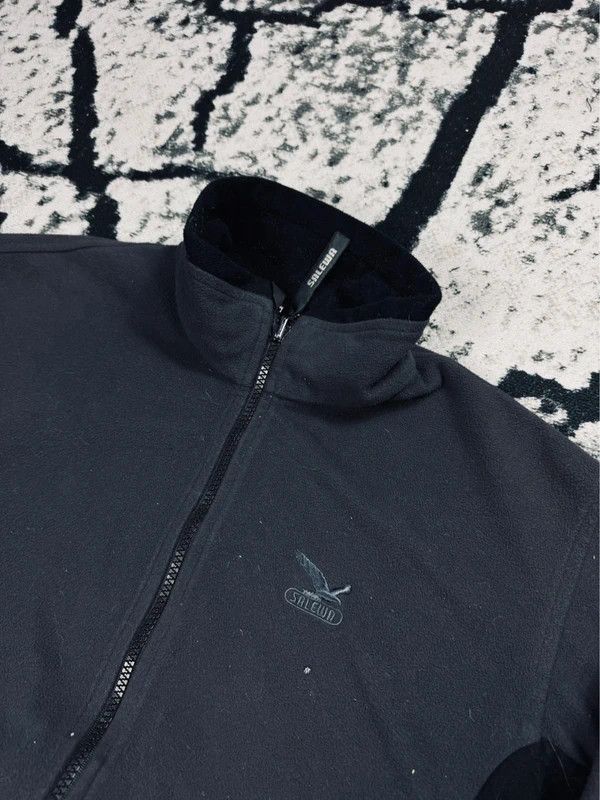 SALEWA Vintage fleece zip windstopper Salewa gray black logo S Size US S / EU 44-46 / 1 - 3 Thumbnail