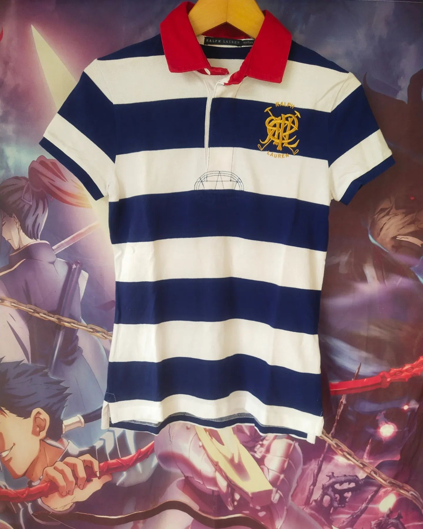 Ralph Lauren Ralph Lauren Crest Striped Woman XS Polo Shirt Size XS / US 0-2 / IT 36-38 - 1 Thumbnail