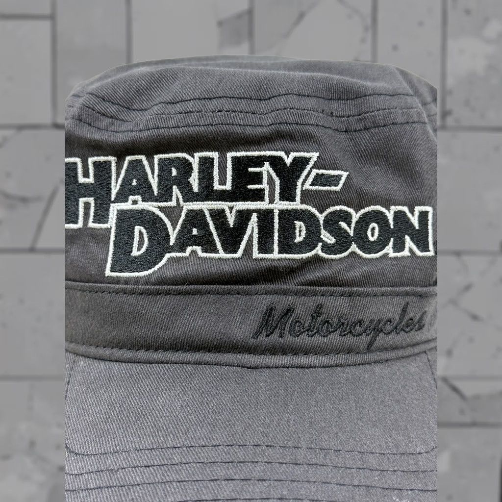 Harley Davidson Harley-Davidson Army Panel Strap Cap - Gray Size ONE SIZE - 1 Thumbnail
