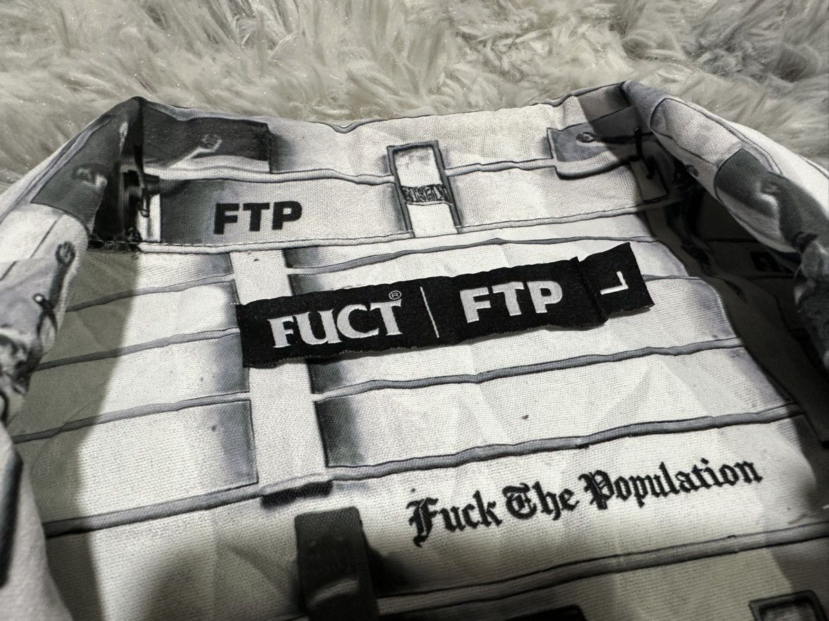 FUCT × Fuck The Population 🔥Rare Fuct x FTP Shirt Cross Button Up Size US L / EU 52-54 / 3 - 9 Thumbnail