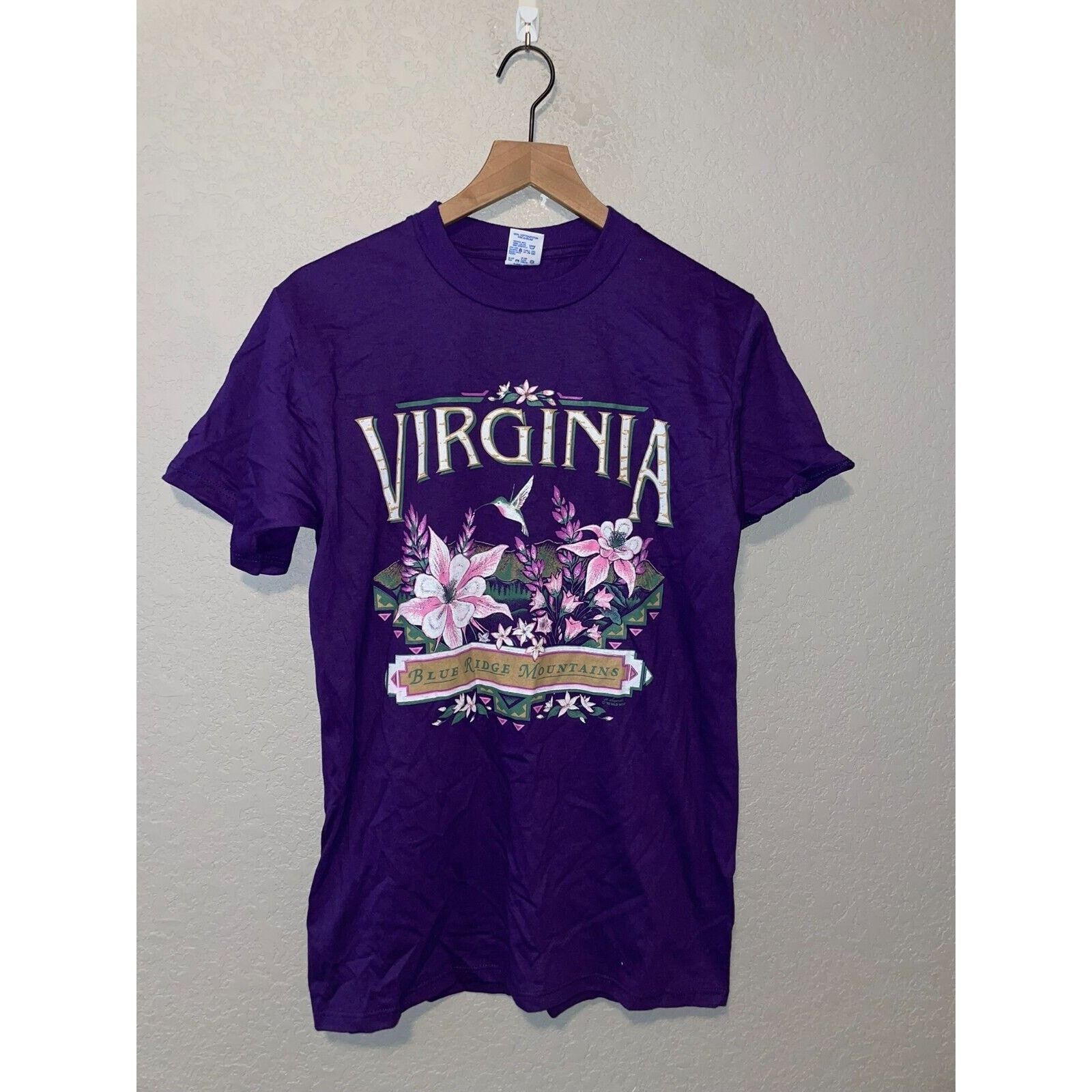Jerzees Vintage Test Print Shirt Virginia Santa Fe Tee VTG 90s M Size US M / EU 48-50 / 2 - 1 Thumbnail
