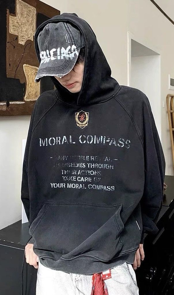 Japanese Brand × Vintage Outdoor retro punk y2k faded letters hoodie Size US L / EU 52-54 / 3 - 5 Thumbnail
