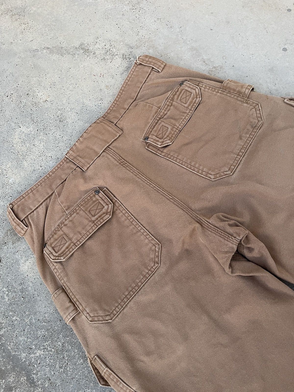Carhartt × Duluth Trading Company × Vintage Vintage Sunfaded Duluth Trading Company Cargo Pants Size US 34 / EU 50 - 7 Thumbnail