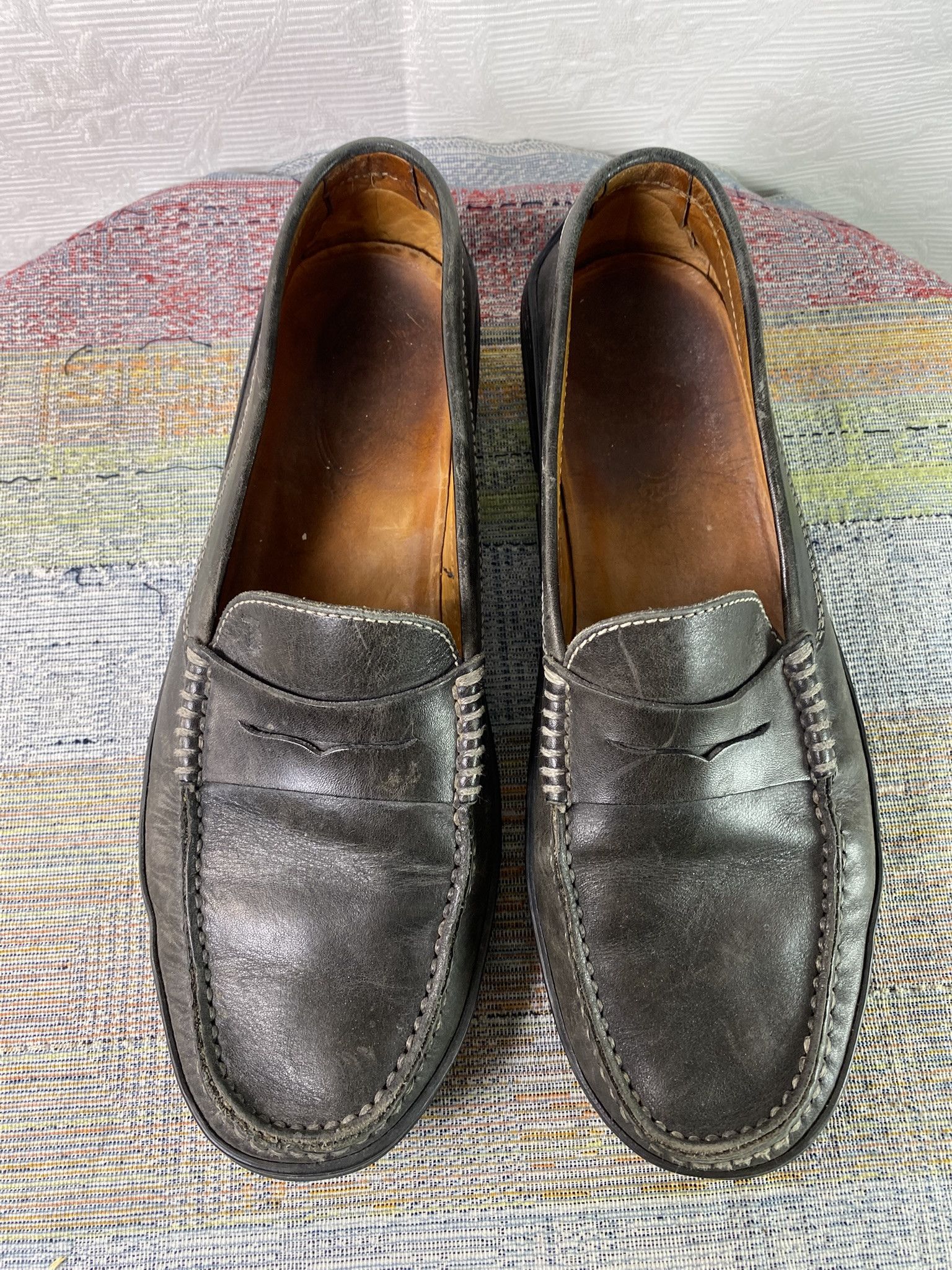 Tod's Tod's Dark Grey Leather Penny Loafers EU 43 US 10 Size US 10 / EU 43 - 7 Thumbnail