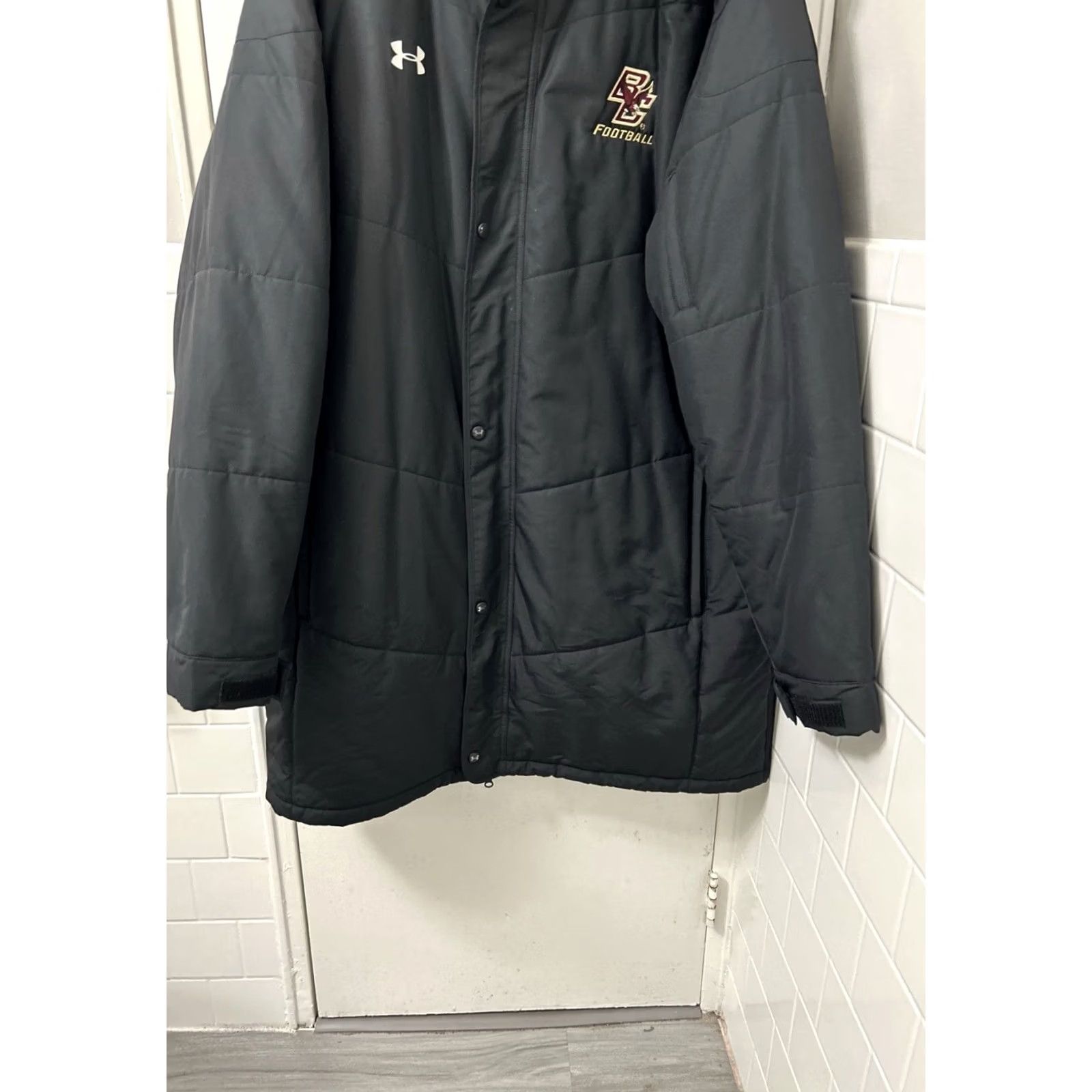 Under Armour Under Armour ColdGear Infrared Parka Jacket Mens 3XL Black Boston College Puffer Size US XXL / EU 58 / 5 - 3 Thumbnail