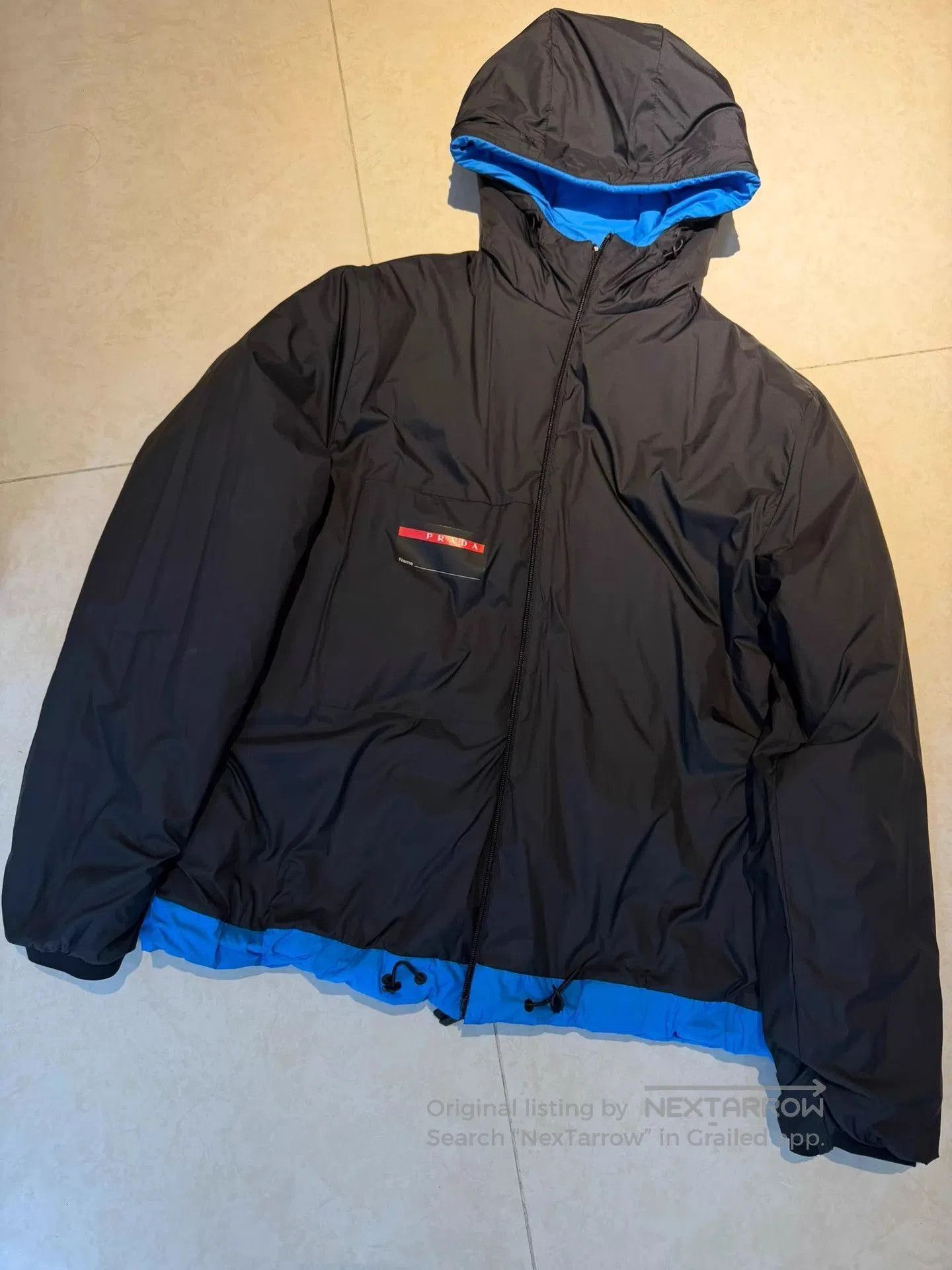 Prada Blue Hooded Zip. Size US XL / EU 56 / 4 - 2 Thumbnail