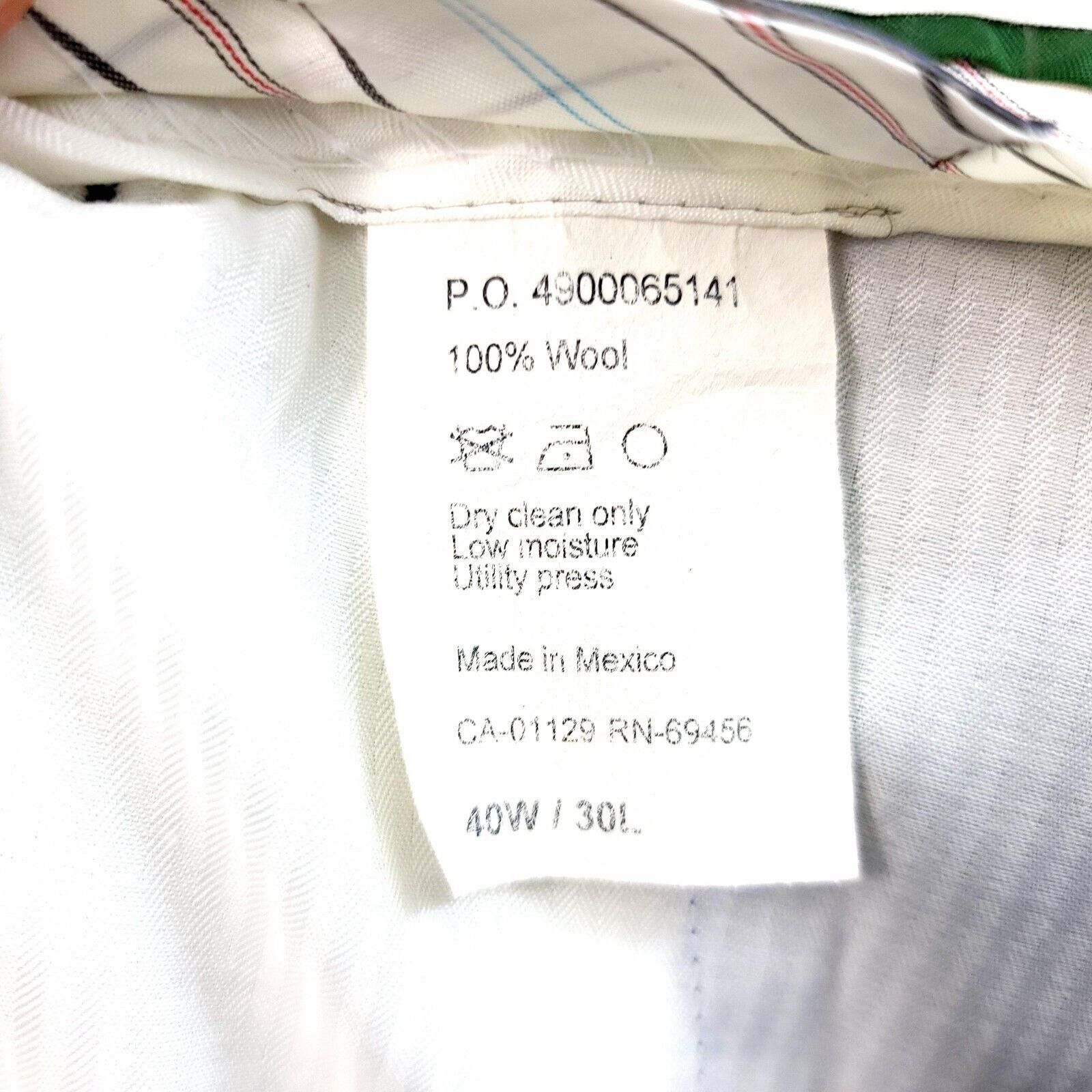 Lauren Ralph Lauren Lauren Ralph Lauren Slim Fit Wool Gray Flat Front Dress Pant Size 40R - 7 Thumbnail