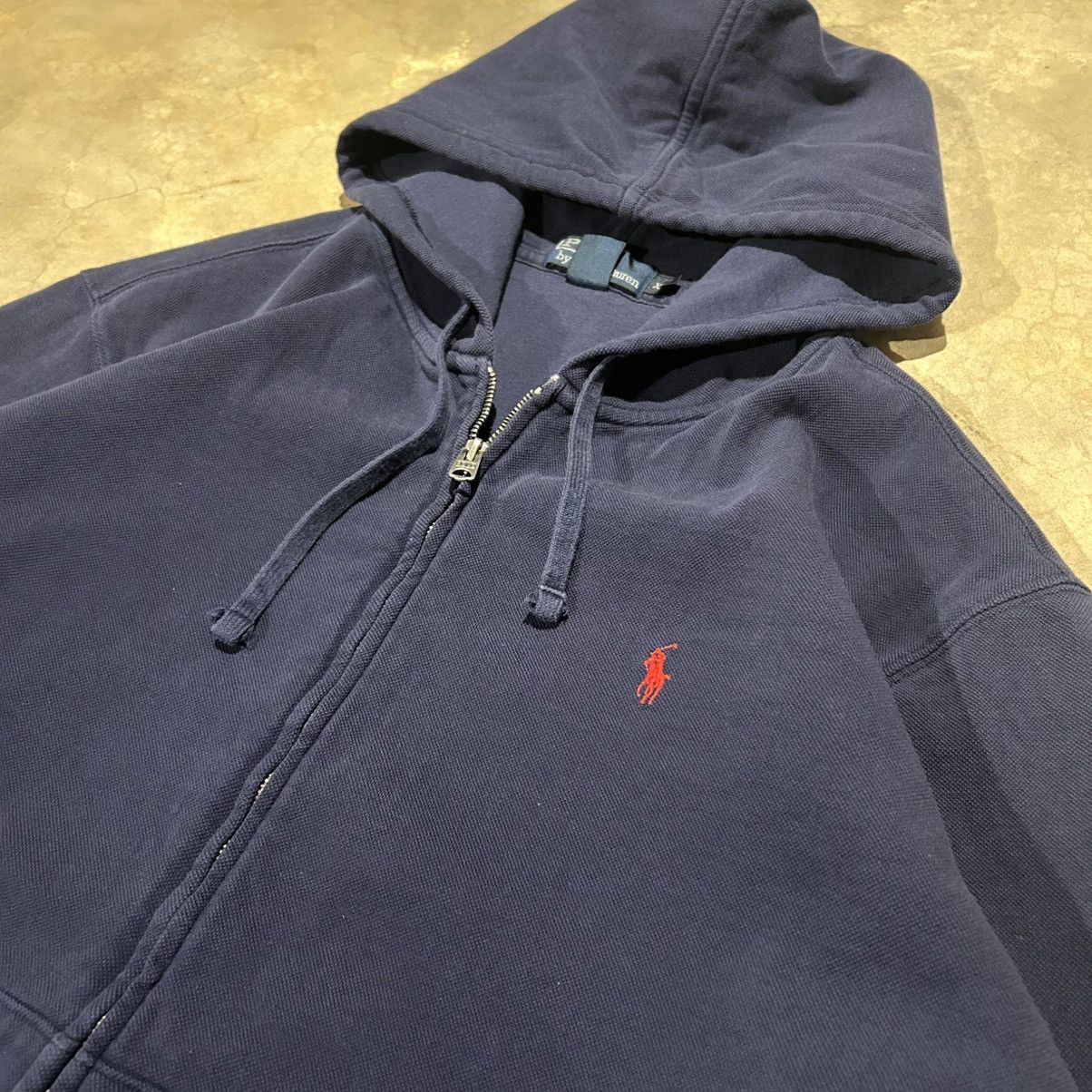 Polo Ralph Lauren × Vintage Essential Vintage 90s Polo Ralph Lauren Pony Zip Up Hoodie Size US XXL / EU 58 / 5 - 3 Thumbnail