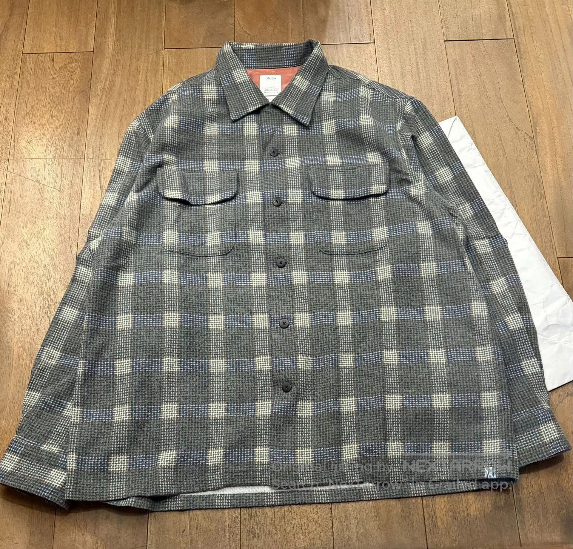 Visvim visvim FOUR CORNERS CHECK Wool L/S Shirt. Size US XL / EU 56 / 4 - 2 Thumbnail