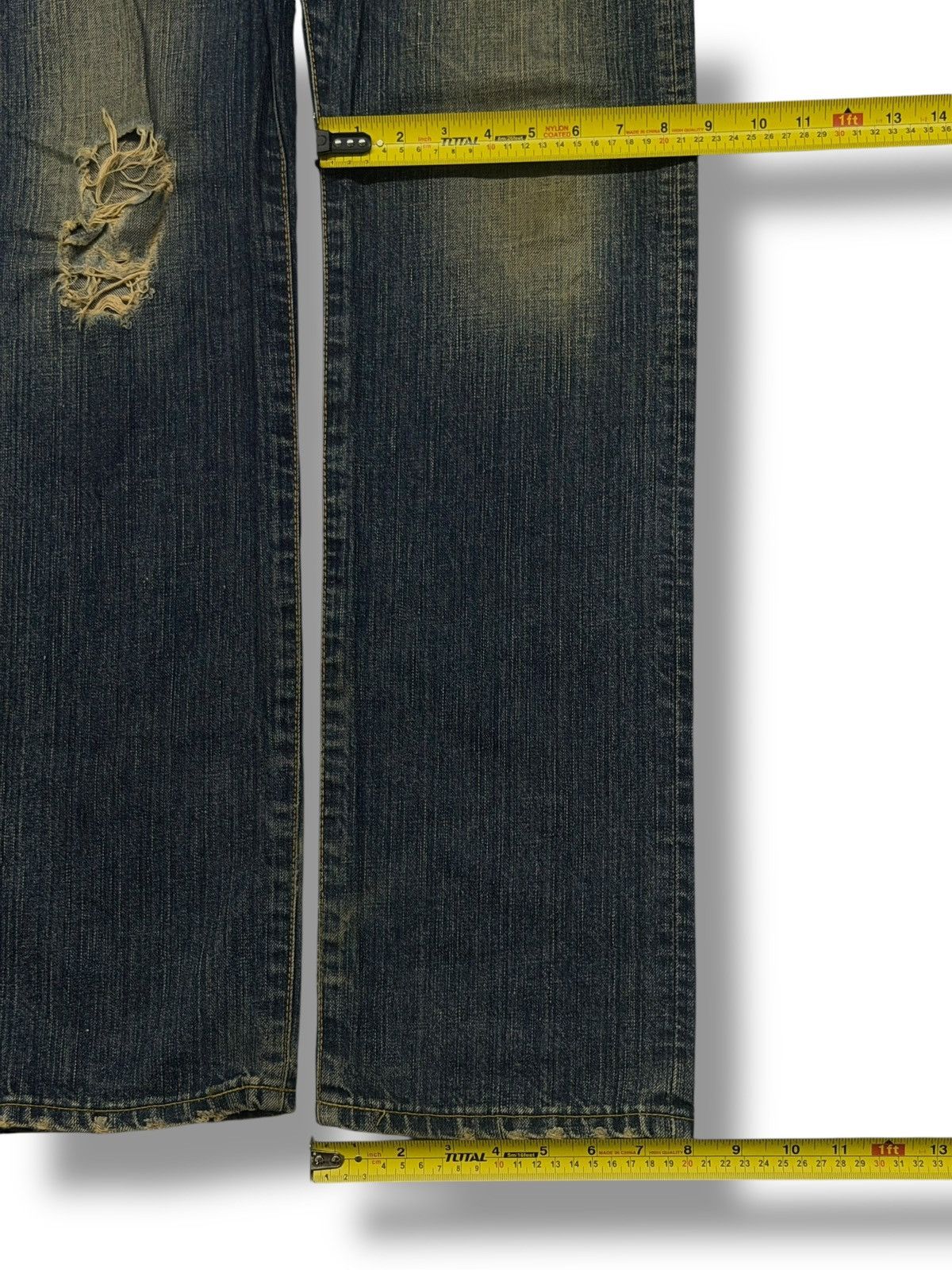 Edwin Vintage 00s EDWIN 502R Japanese Denim Jeans | Vintage Fade Size US 34 / EU 50 - 18 Thumbnail