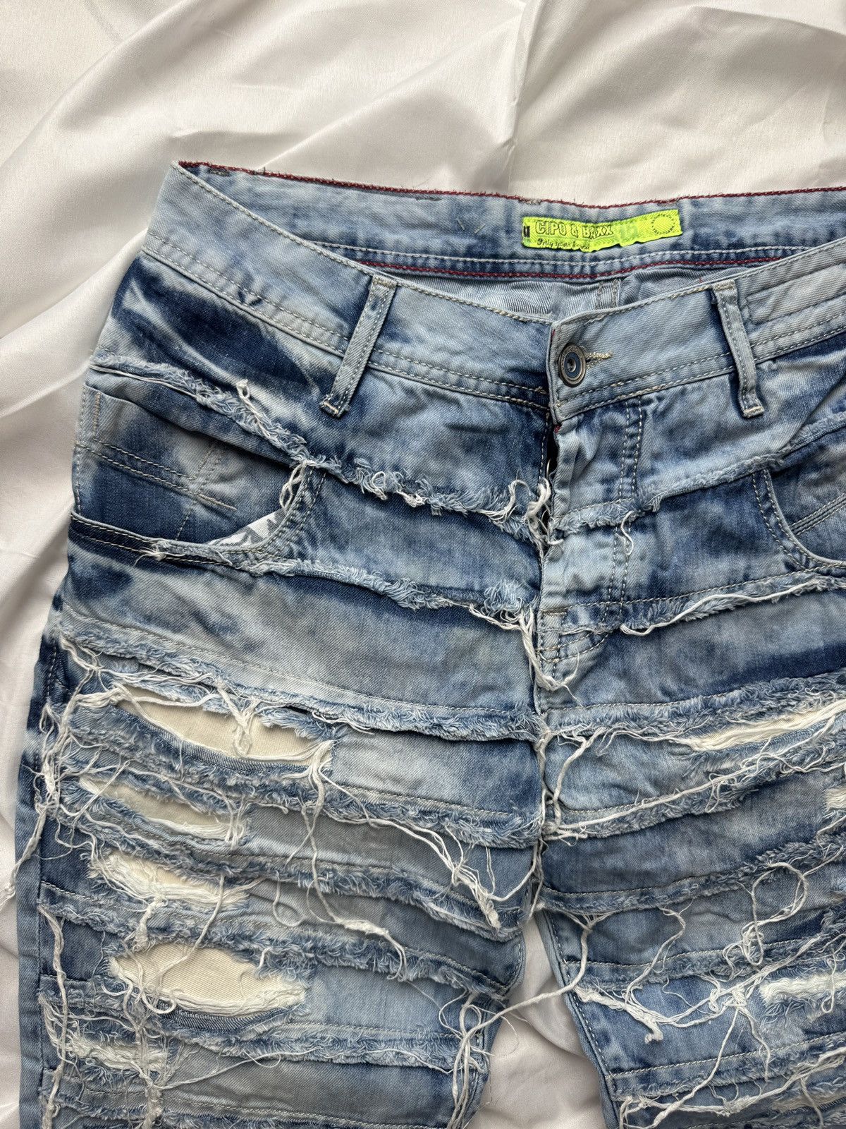 If Six Was Nine Cipo & Baxx Avant Garde Punk Ripped Distressed Jeans Size US 30 / EU 46 - 6 Thumbnail