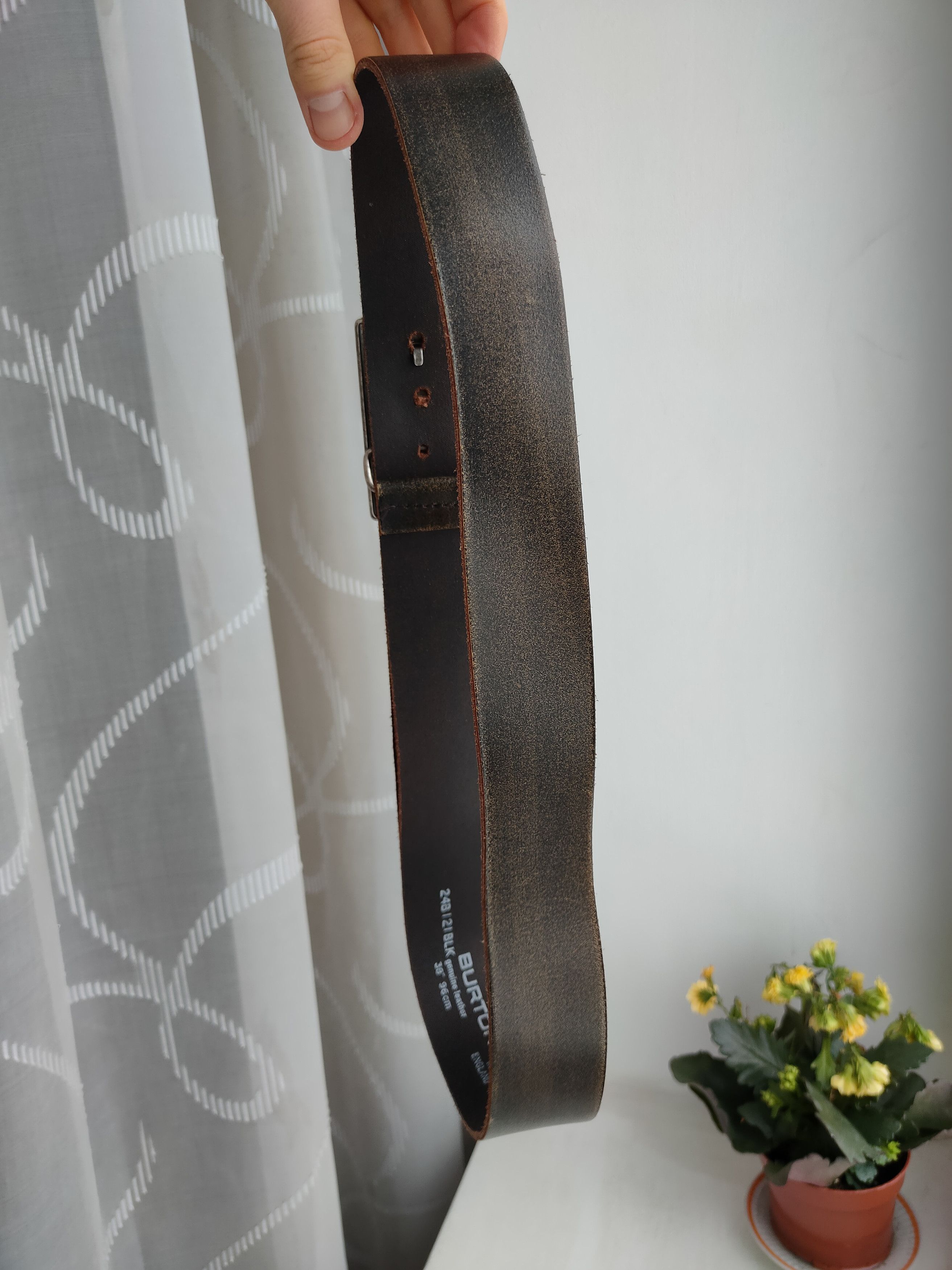 Burton Vintage Y2K Burton Leather Belts Buckle England Size ONE SIZE - 10 Thumbnail