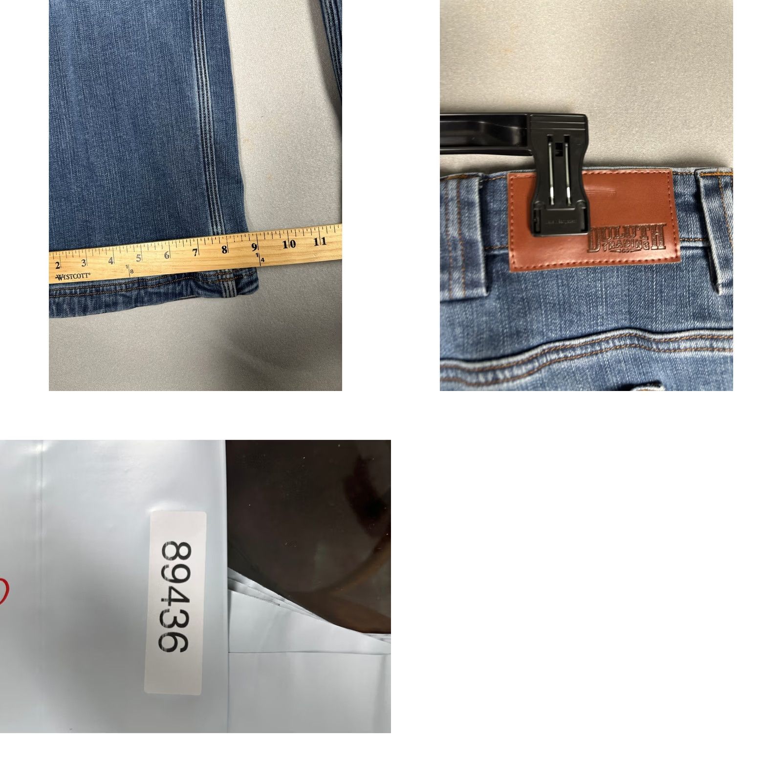 Duluth Trading Company Duluth Flannel Lined Jeans Mens 40x30 Ballroom DoubleFlex Blue Wash Pockets EUC Size US 40 / EU 56 - 8 Thumbnail