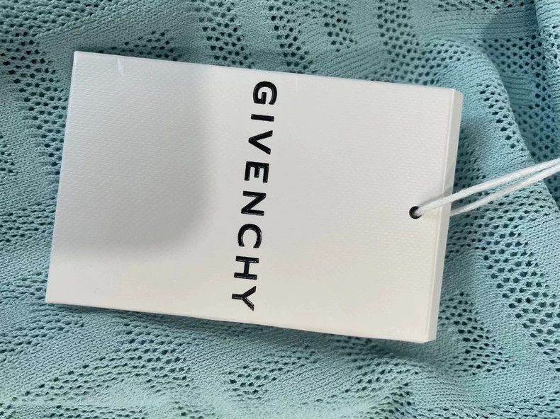 Givenchy Givenchy Light Blue High-Neck Knit Top, Size XS Size US XS / EU 42 / 0 - 7 Thumbnail