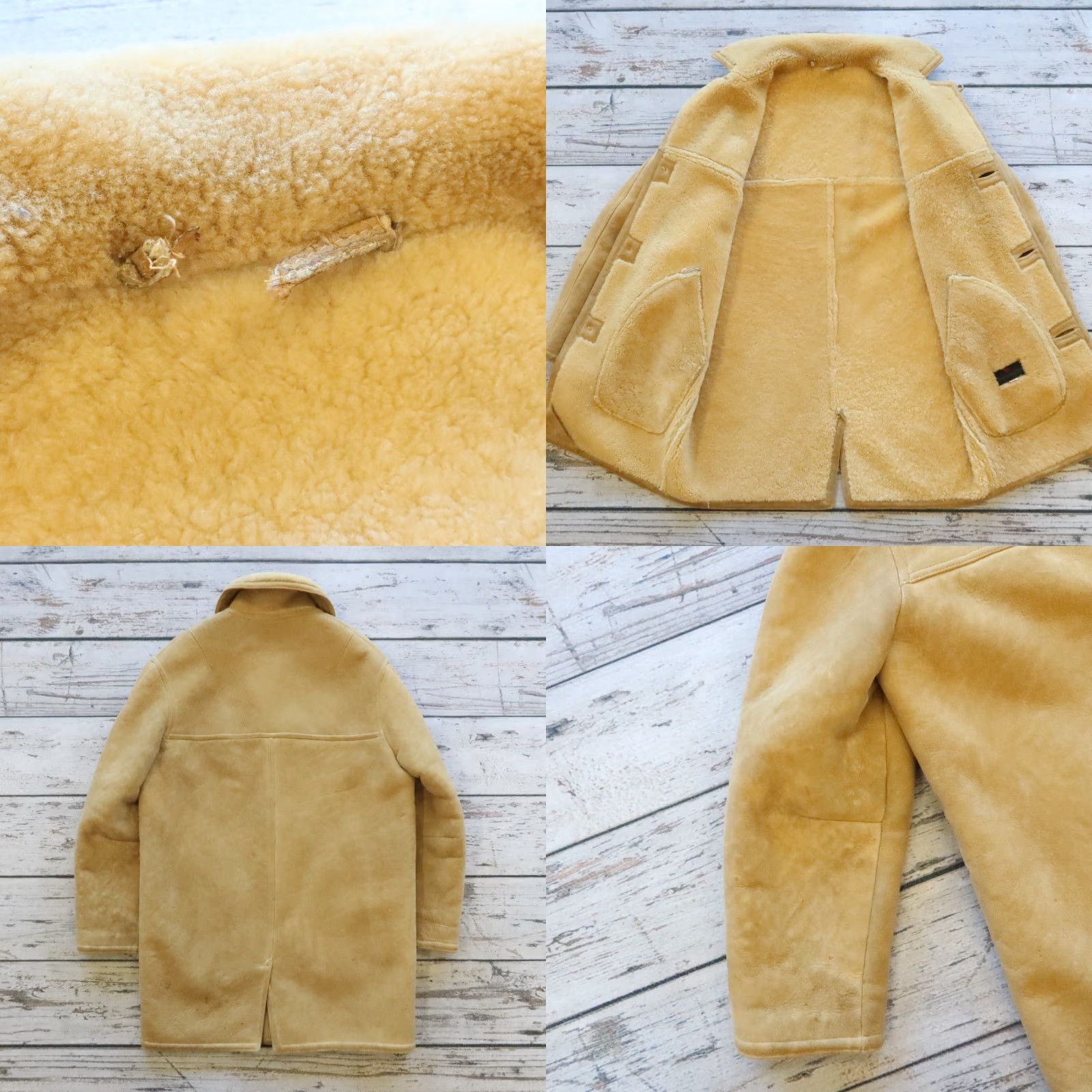 Abercrombie & Fitch VINTAGE Abercrombie & Fitch Suede Trench Coat Men 38 Brown Sherpa Lined 60s Rare Size US XXS / EU 40 - 9 Thumbnail