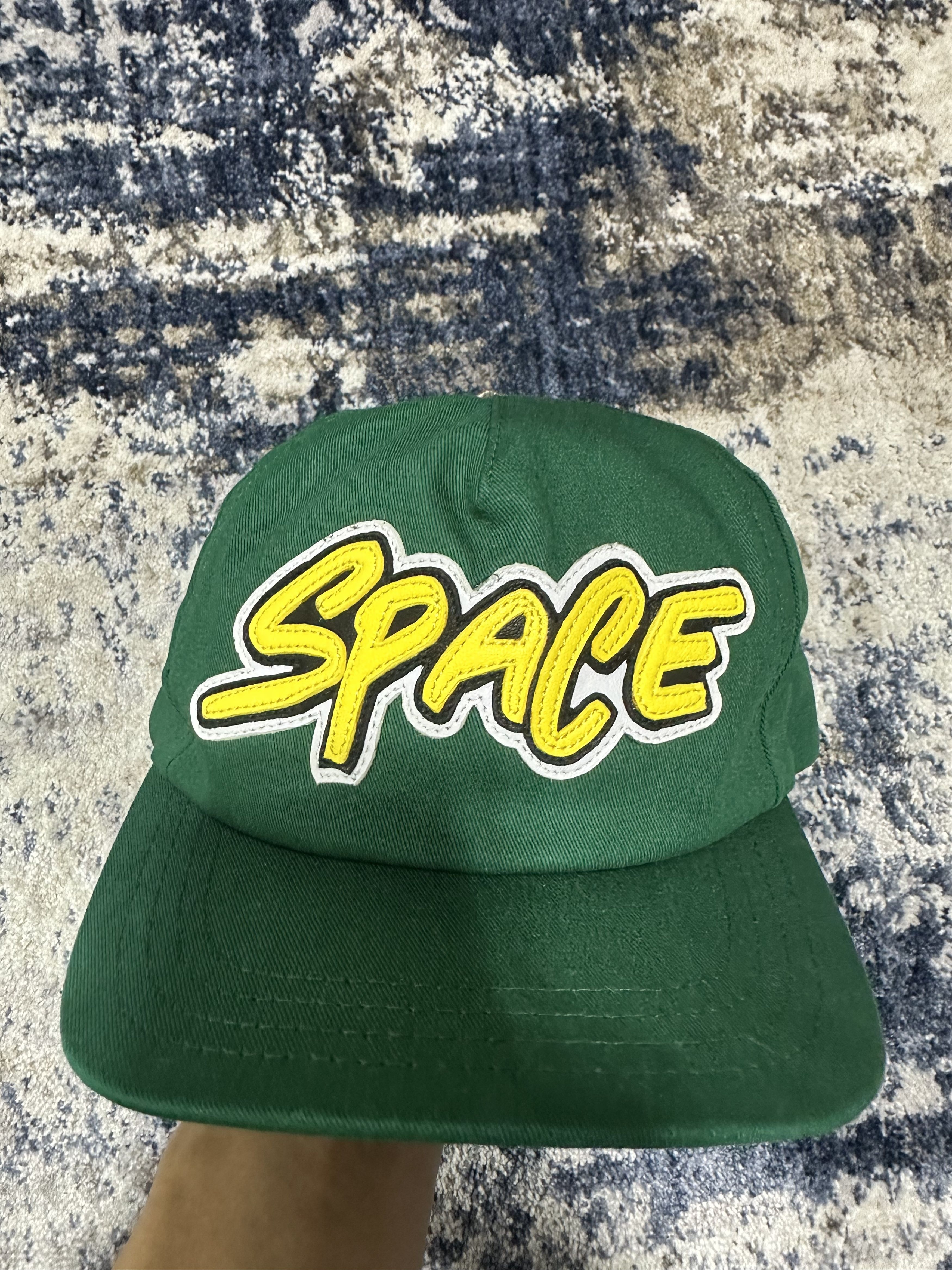 Chrome Hearts Chrome Hearts Matty Boy Leather Space Patch Green Hat Size ONE SIZE - 2 Thumbnail