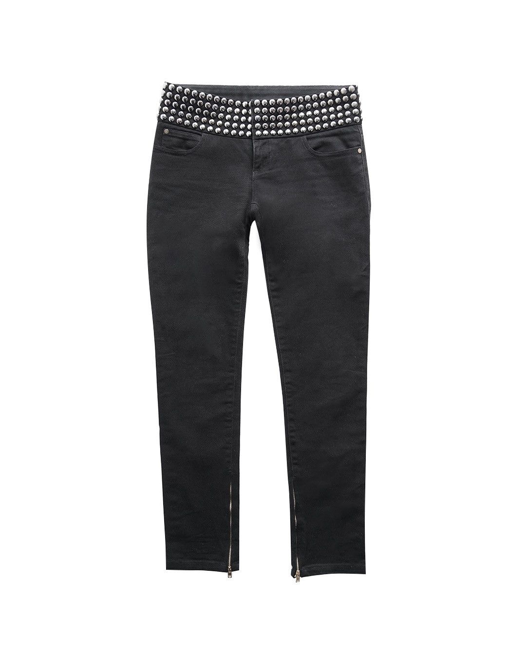 Gucci Gucci F/W2008 Silver Stud Slim Pants Size 26" / US 2 / IT 38 - 1 Thumbnail