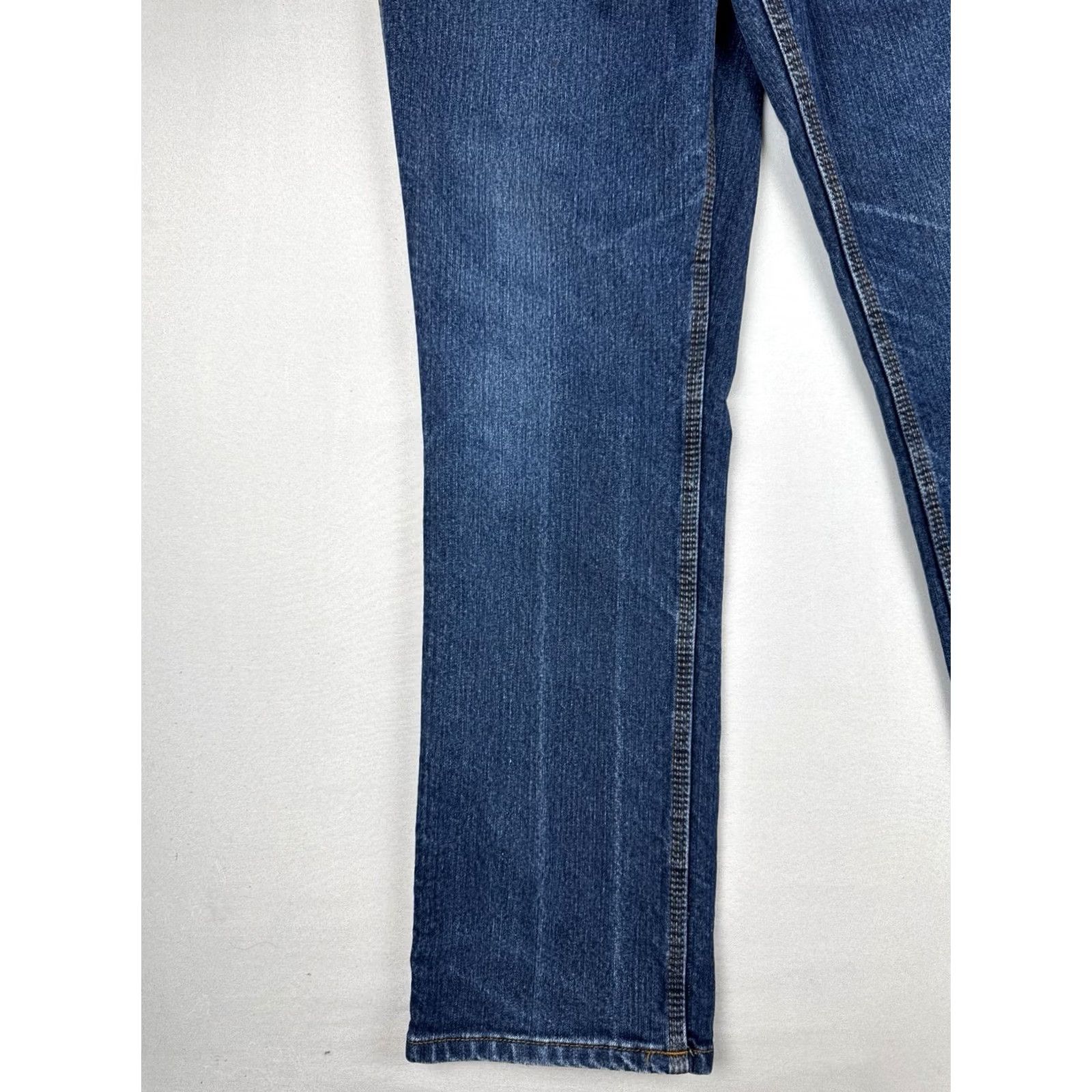 Vintage Origin Jeans Blue 36x32 Maverick Work Jean Grown & Sewn Legit Fit Straight Leg Jeans Mens Regular Blue USA 90s Theme Size US 36 / EU 52 - 3 Thumbnail