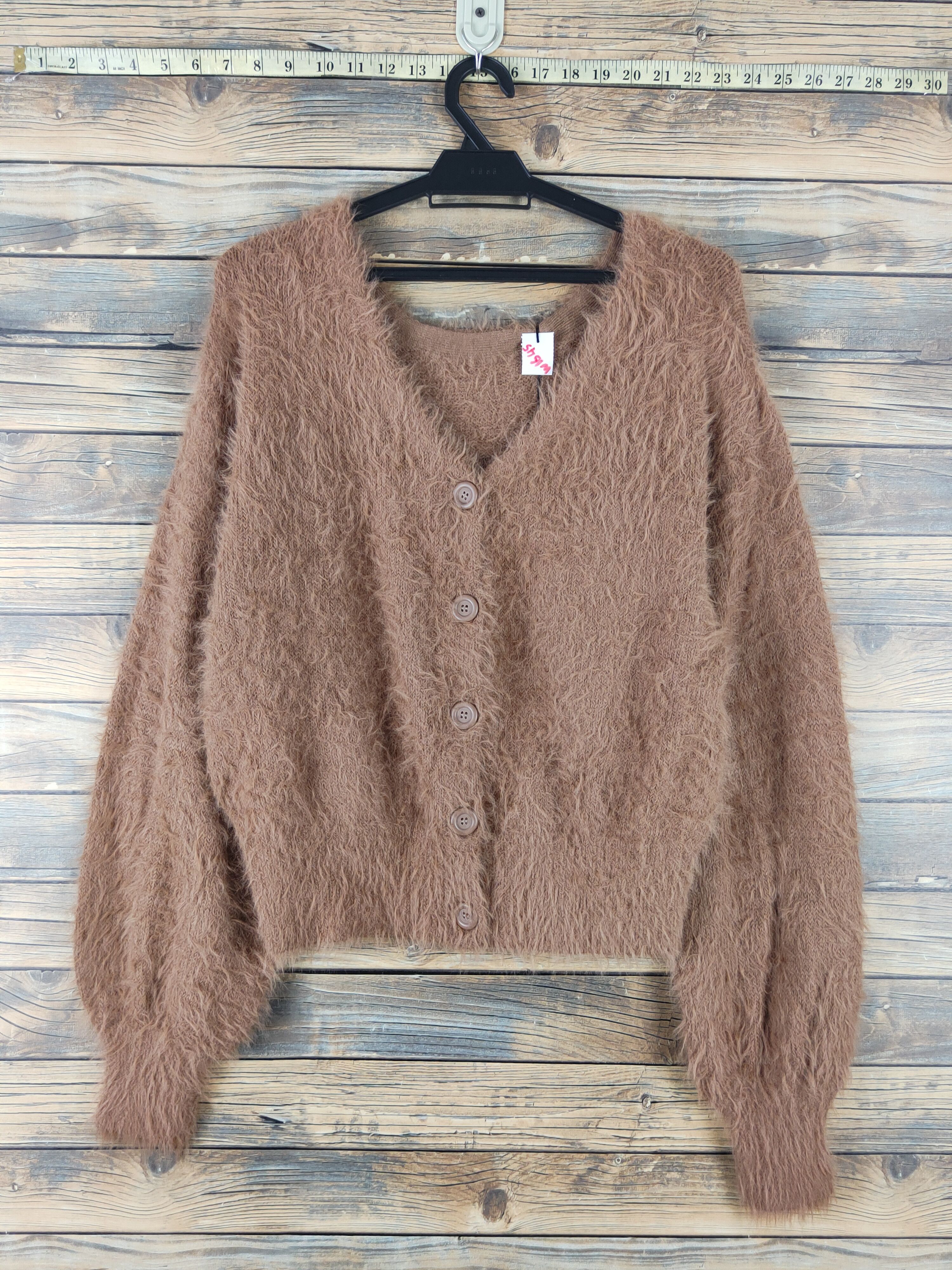 Homespun Knitwear Nice Claup Brown Shag Shaggy Fur Mohair Knitwear #W1645 Size US M / EU 48-50 / 2 - 1 Thumbnail