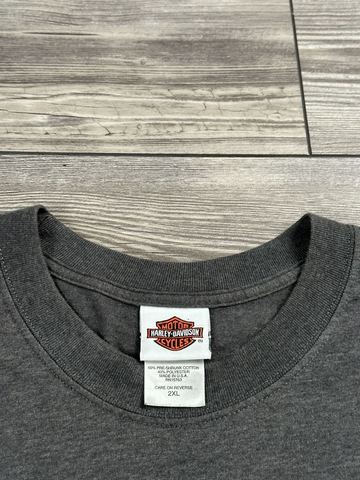 Harley Davidson × Vintage Y2K Harley Davidson Oklahoma City T Shirt Size US XXL / EU 58 / 5 - 5 Thumbnail
