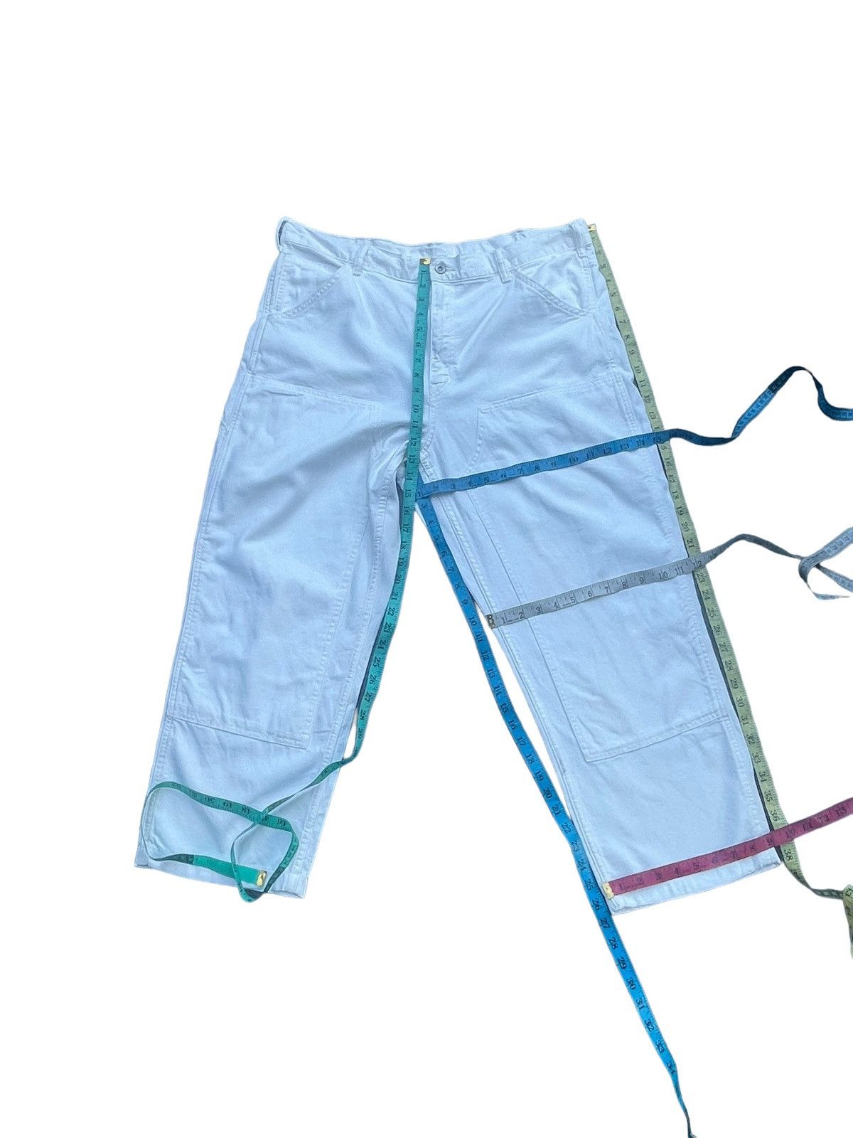 Japanese Brand Uniqlo White Carpenter Denim Size US 40 / EU 56 - 11 Thumbnail
