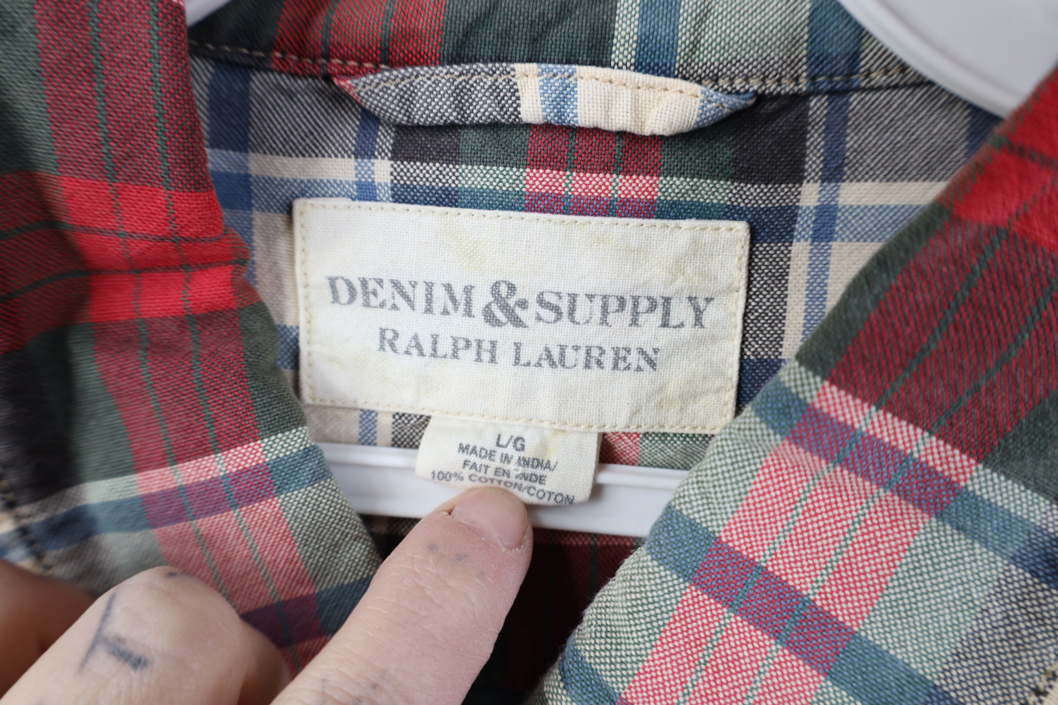 Ralph Lauren Vintage Ralph Lauren Denim Supply Collared Button Down Shirt Size US L / EU 52-54 / 3 - 9 Thumbnail