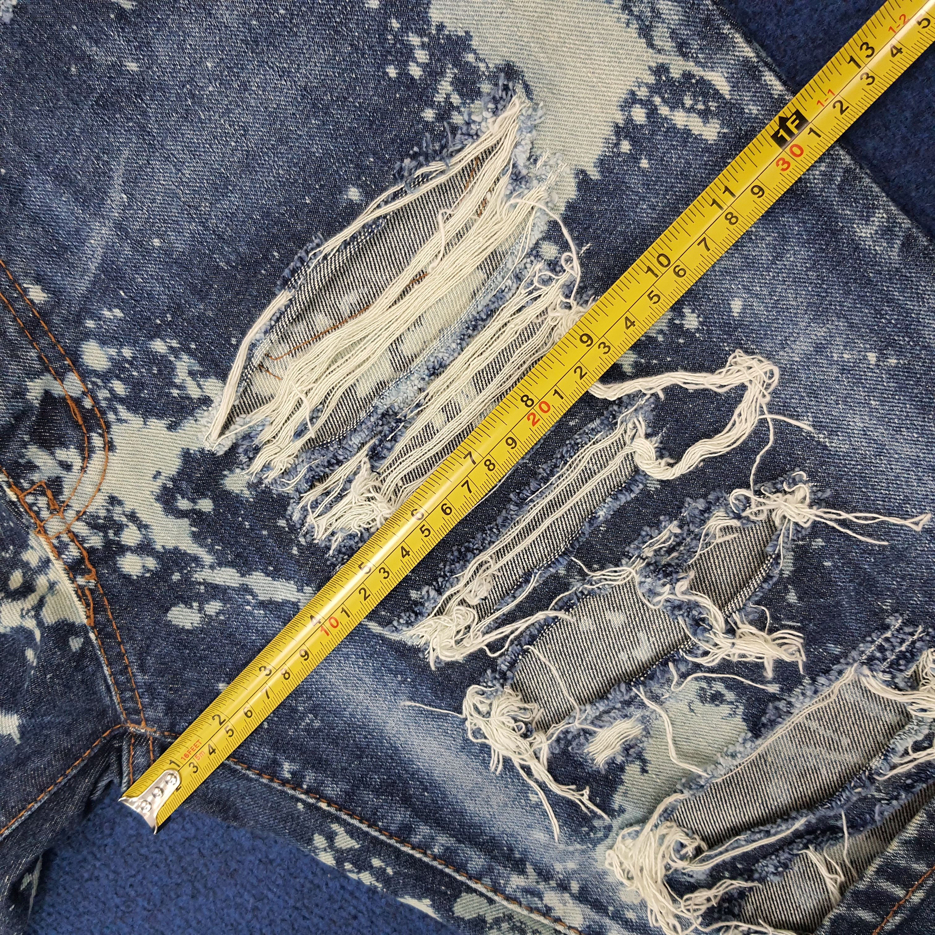 Vintage Vintage D/EX Denim Exchange Distressed Paint Jeans C272N2 Size US 33 - 15 Thumbnail