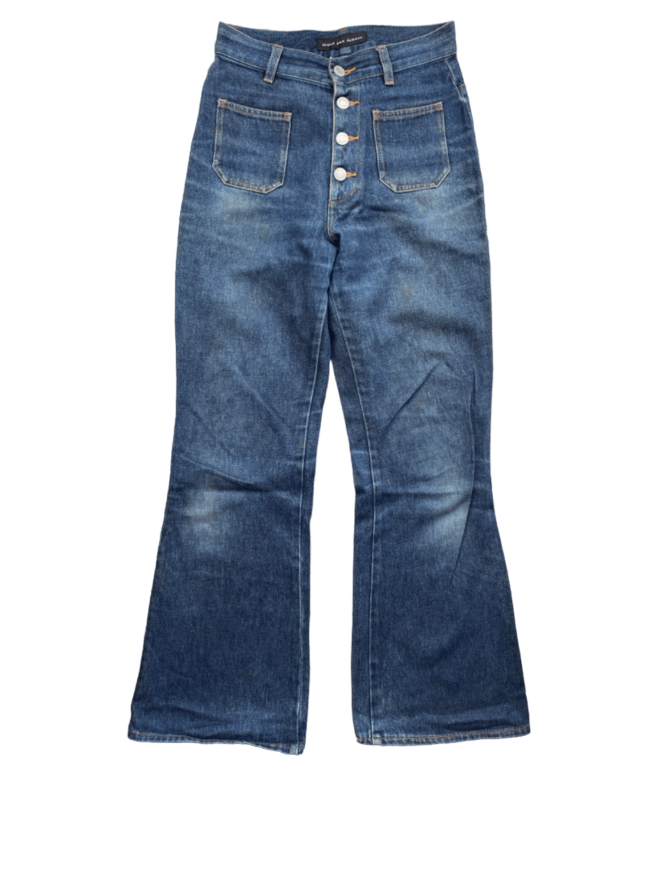 image of Hysteric Glamour x If Six Was Nine Flared Jouer Aux Bush Pants in Denim, Men's (Size 26)