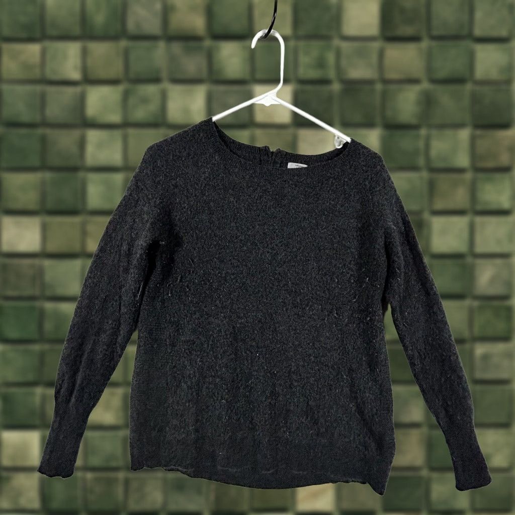 Vintage Halogen Sweater M Gray Cashmere Crew Neck Long Sleeve Women Size M / US 6-8 / IT 42-44 - 1 Thumbnail