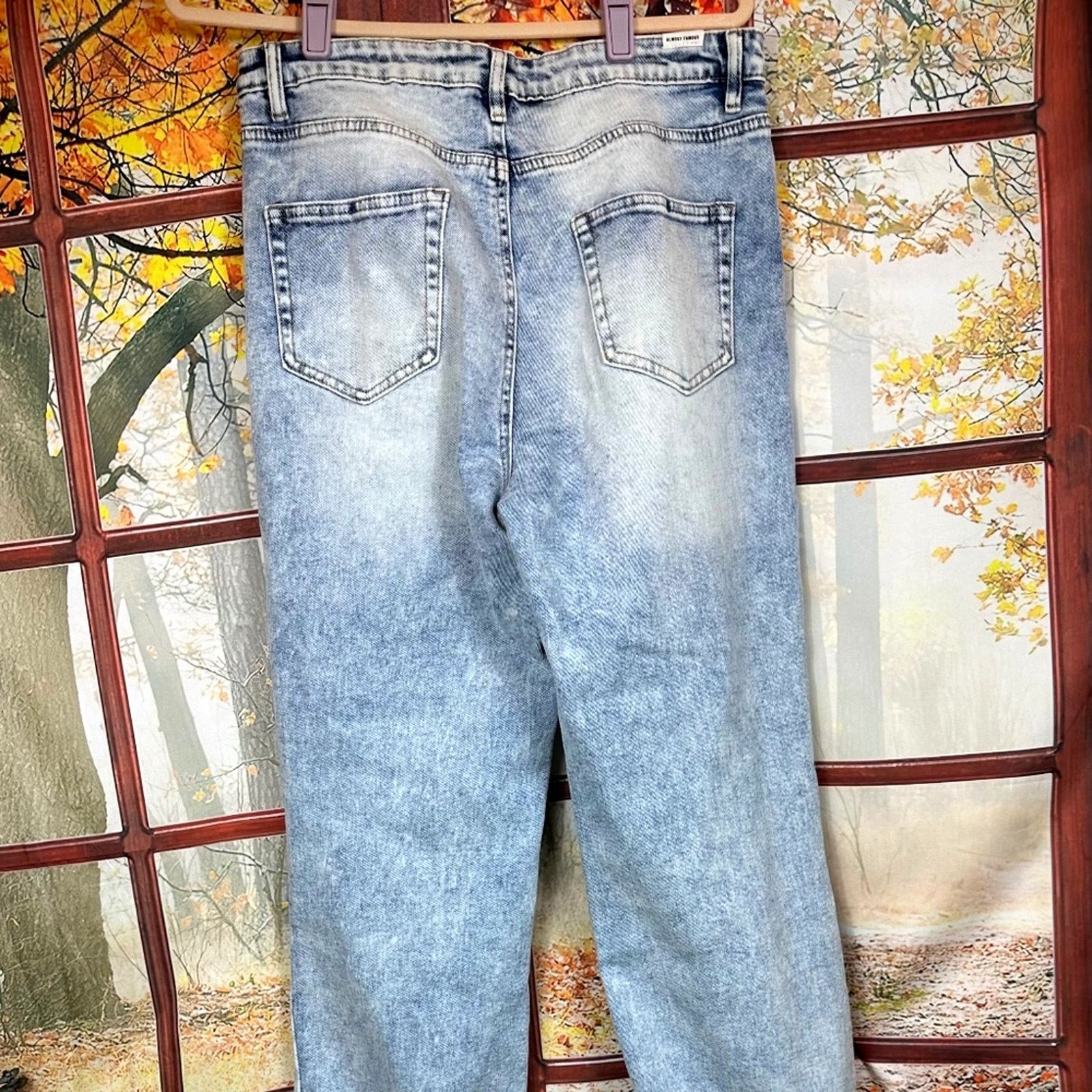 Almost Famous Almost Famous High Rise Distressed Jeans 13 Jr / 14 Womens Size 36" / US 14 / IT 50 - 12 Thumbnail
