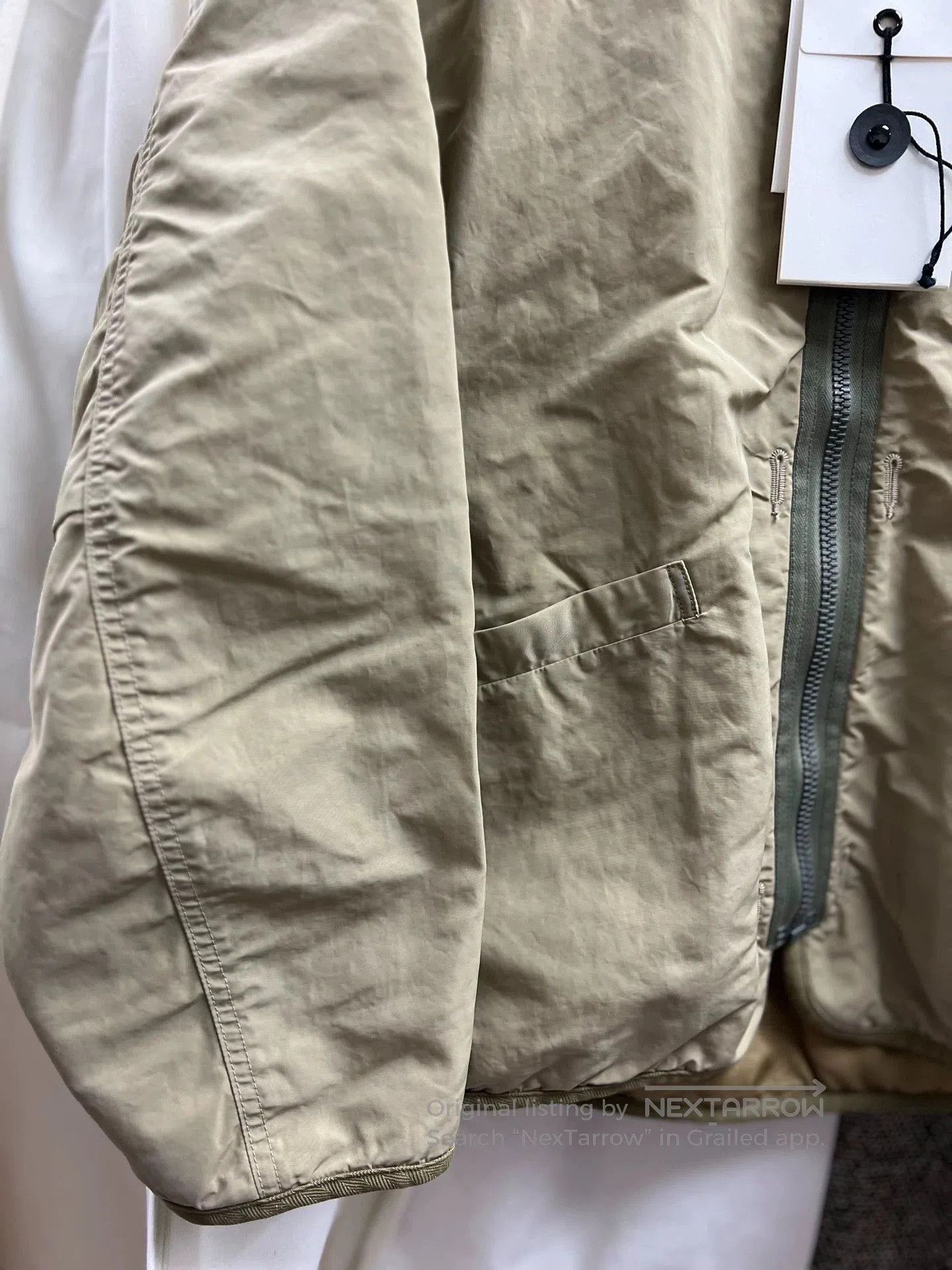 Visvim Beige Zip-Front Casual Jacket Size M. Size US M / EU 48-50 / 2 - 4 Thumbnail