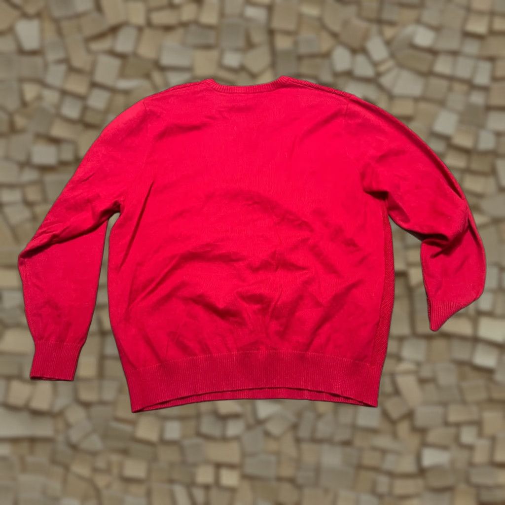 Vintage John Bartlett Sweater Mens Size Large Red V-Neck Pullover Long Sleeve Size US L / EU 52-54 / 3 - 1 Thumbnail