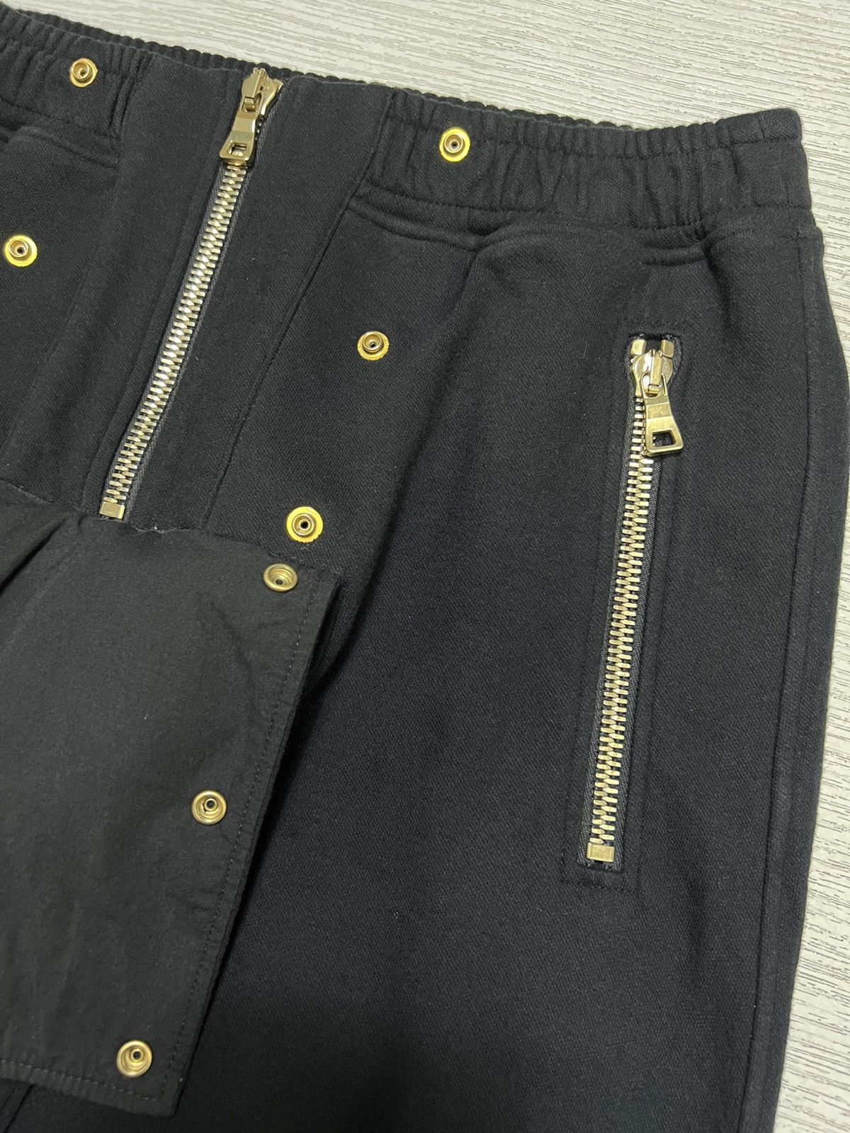 Balmain Balmain - Gold Hardware Biker Sweatpants Size US 30 / EU 46 - 10 Thumbnail