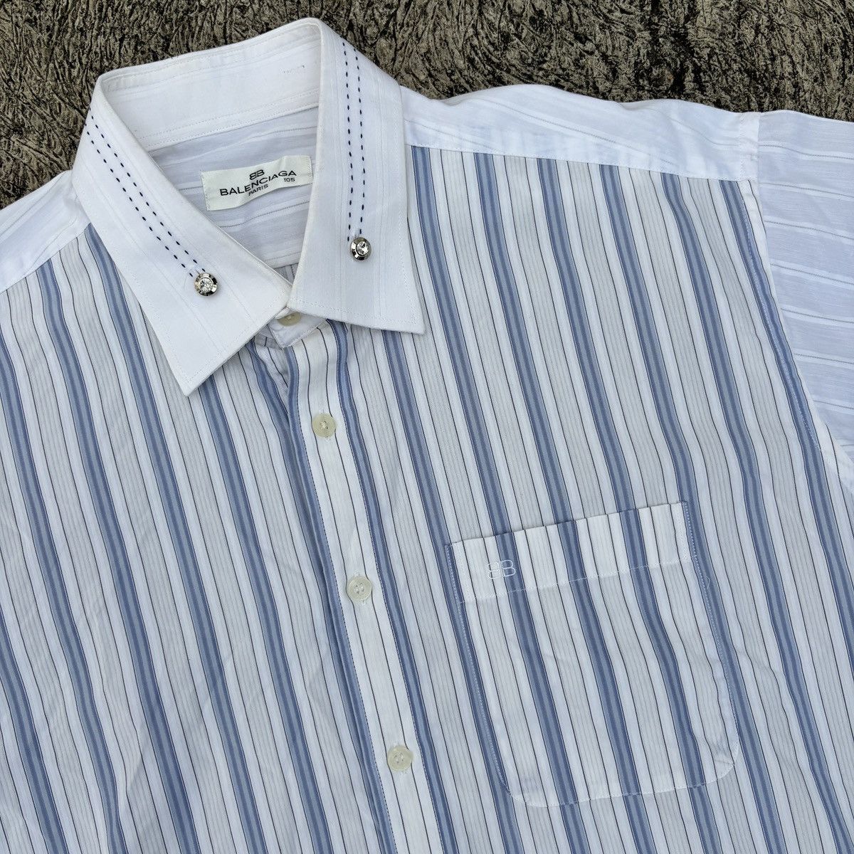 Balenciaga Vintage Balenciaga button shirt Size US XL / EU 56 / 4 - 4 Thumbnail