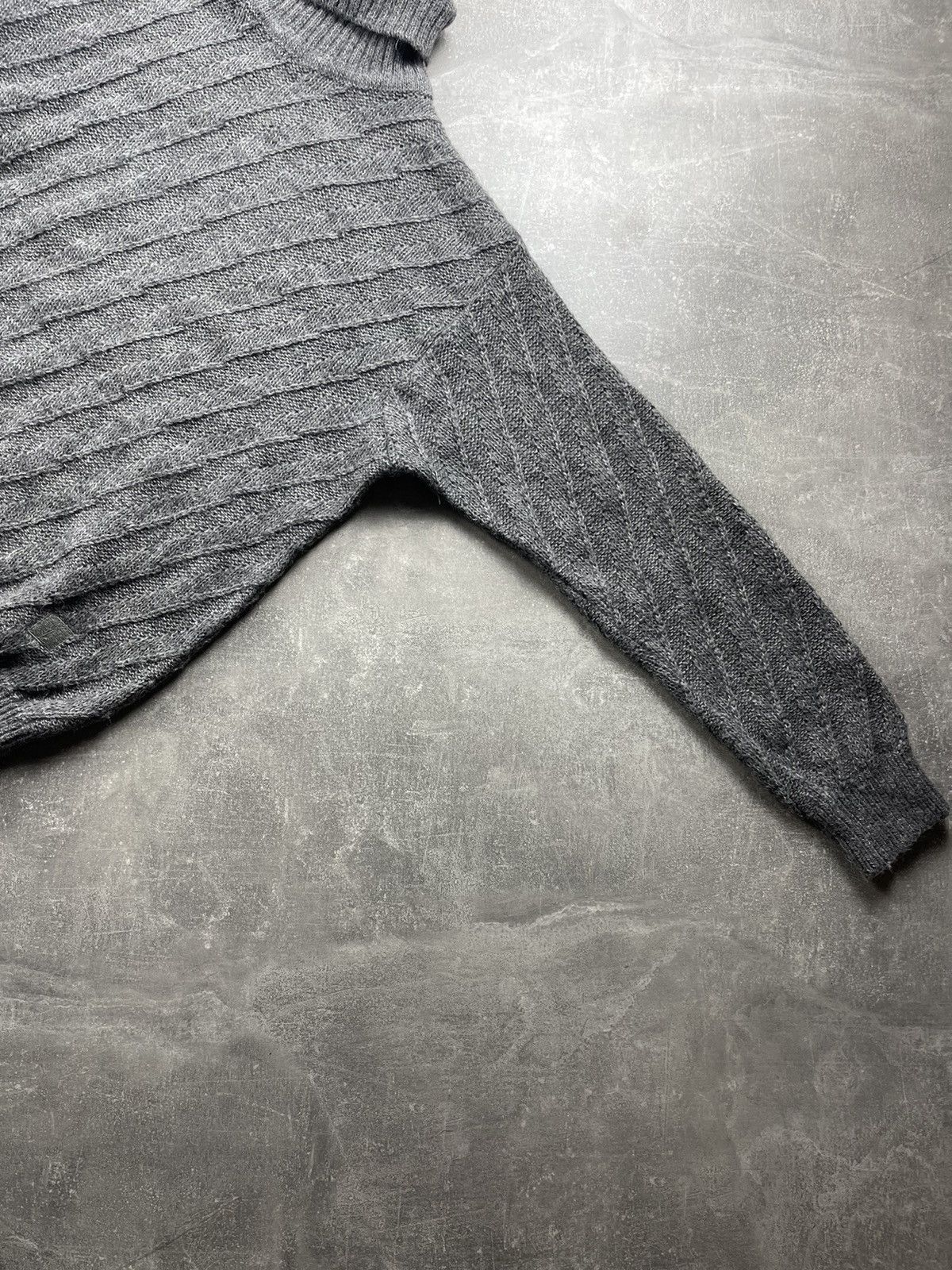 Yves Saint Laurent Yves Saint Laurent Pour Homme Cable Knit Turtleneck Sweater Size US M / EU 48-50 / 2 - 7 Thumbnail