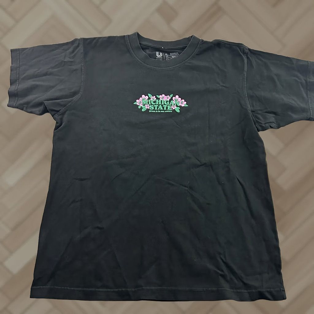 Vintage Uscape Michigan State Floral Short Sleeve T Shirt Mens M Black Size US M / EU 48-50 / 2 - 1 Thumbnail