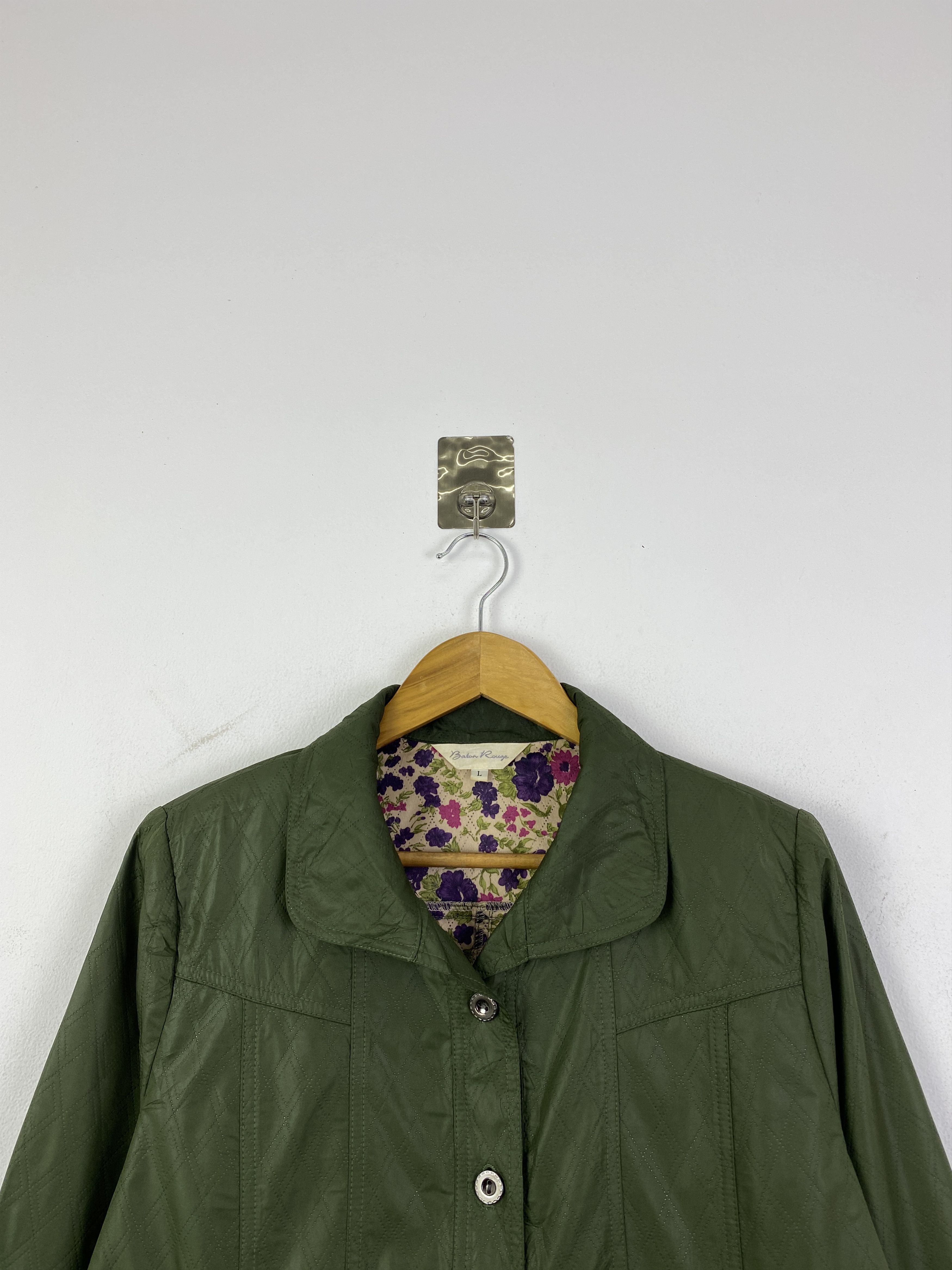 Japanese Brand Vintage Baton Rouge Quilted Floral Japan 90s Jacket JA0218 Size US L / EU 52-54 / 3 - 3 Thumbnail