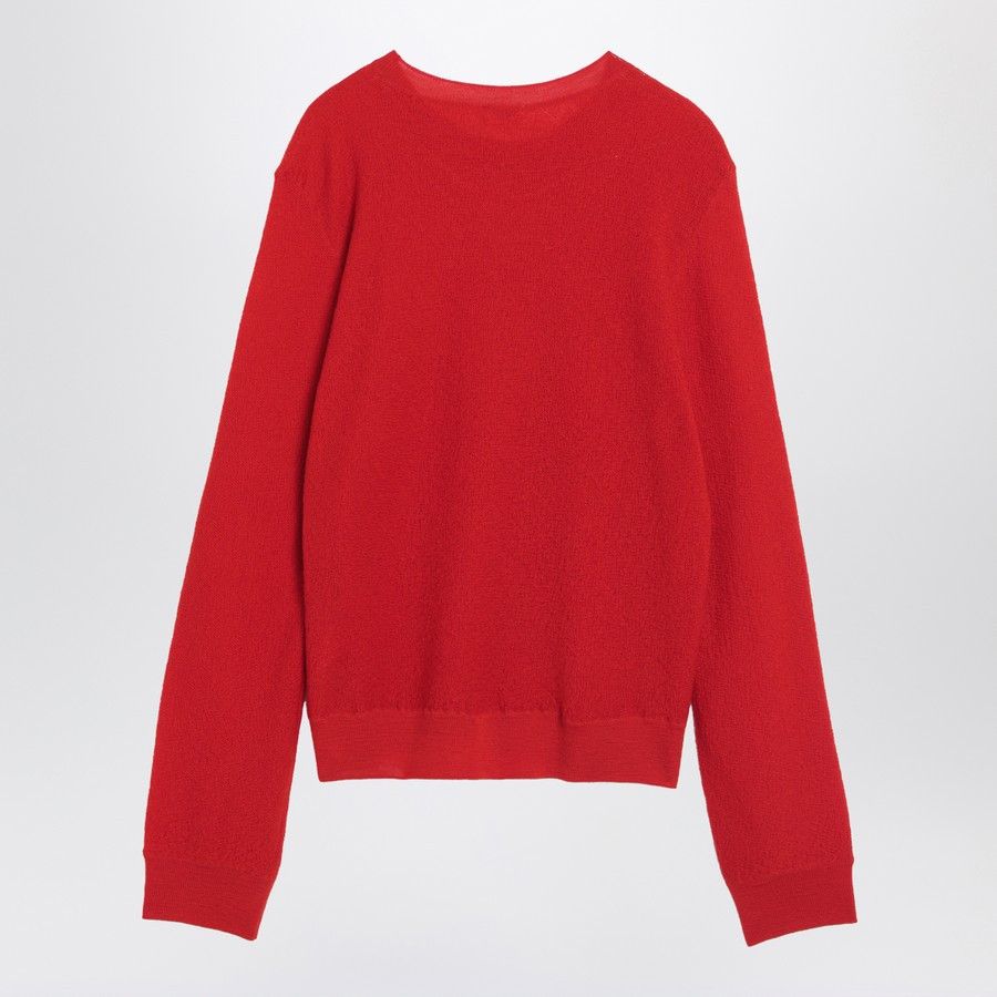 Celine o1d2blof0226 Wool Jumper Sweater in Red Size US XL / EU 56 / 4 - 2 Thumbnail
