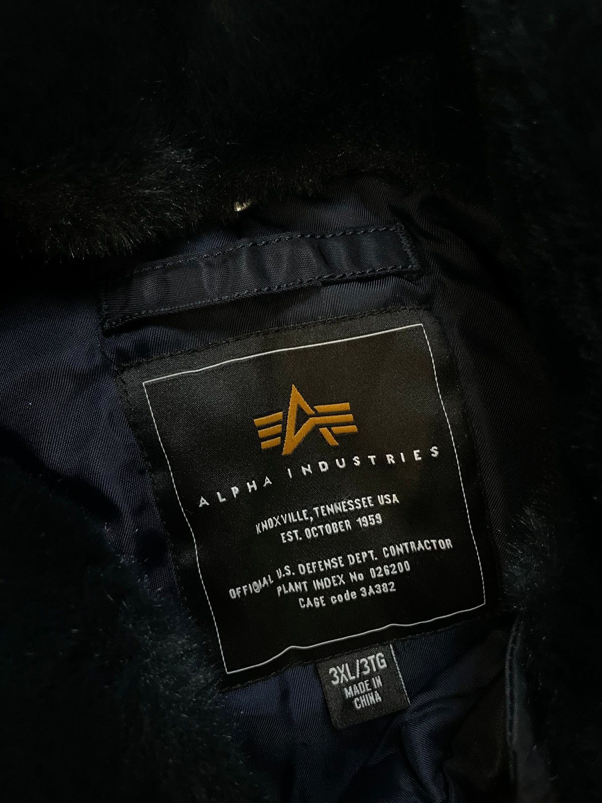 Alpha Industries Vintage Alpha industries bomber navy jacket Size US XXL / EU 58 / 5 - 4 Thumbnail