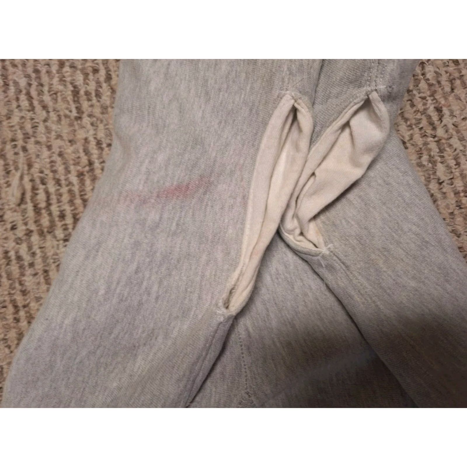 Champion VINTAGE 90s Champion Sweatpants Reversible Reverse Weave Men XL Gray Pant Size US 36 / EU 52 - 3 Thumbnail