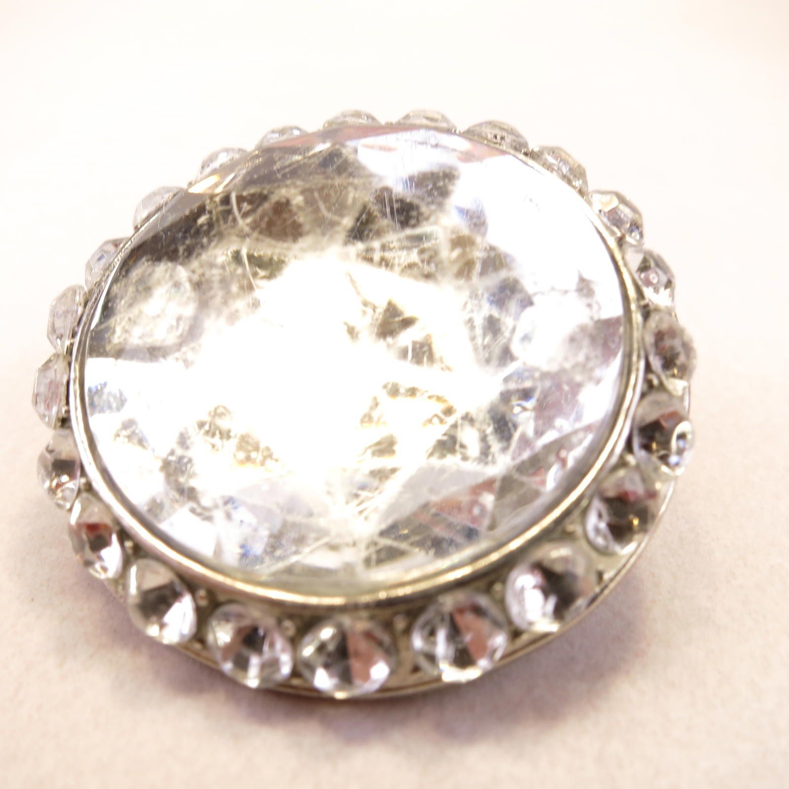 Other Large Statement Ring Rhinestones Elastic Band Adjustable Size ONE SIZE - 2 Thumbnail