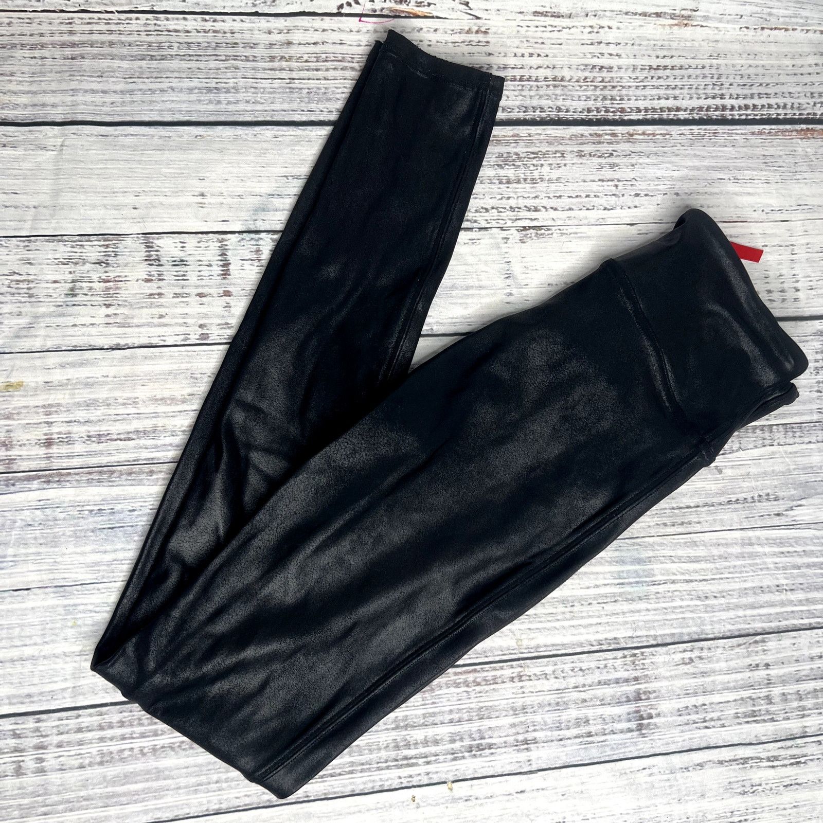 Spanx Spanx Faux Leather Leggings Coated Black Full Length Pants M Size 28" / US 6 / IT 42 - 3 Thumbnail