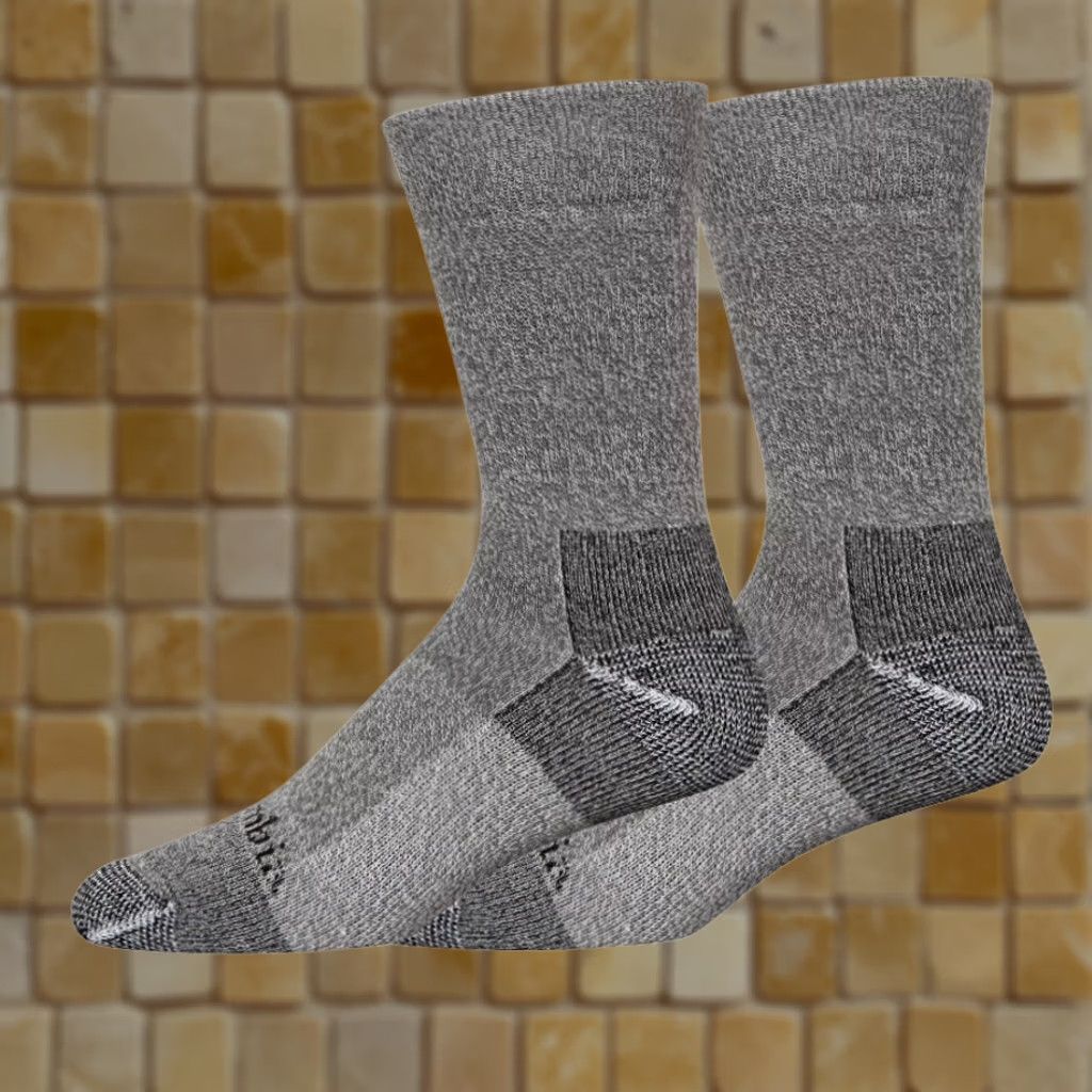 Vintage Columbia Endurance Crew Socks Gray 2-Pack Socks Men 6-12 Regular Size Size ONE SIZE - 1 Preview